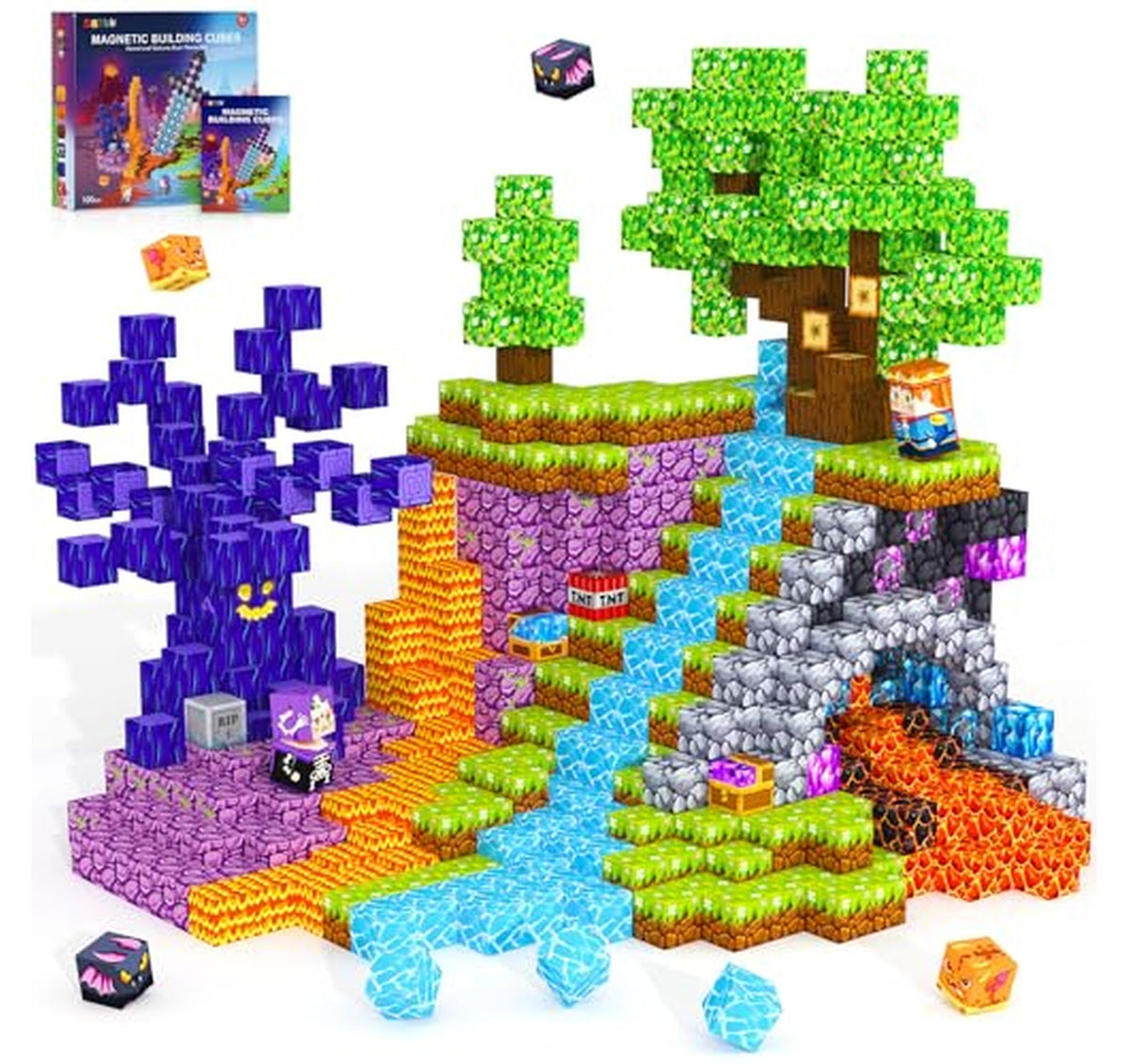 Magnetic Building Blocks STEM Construction Toy Set