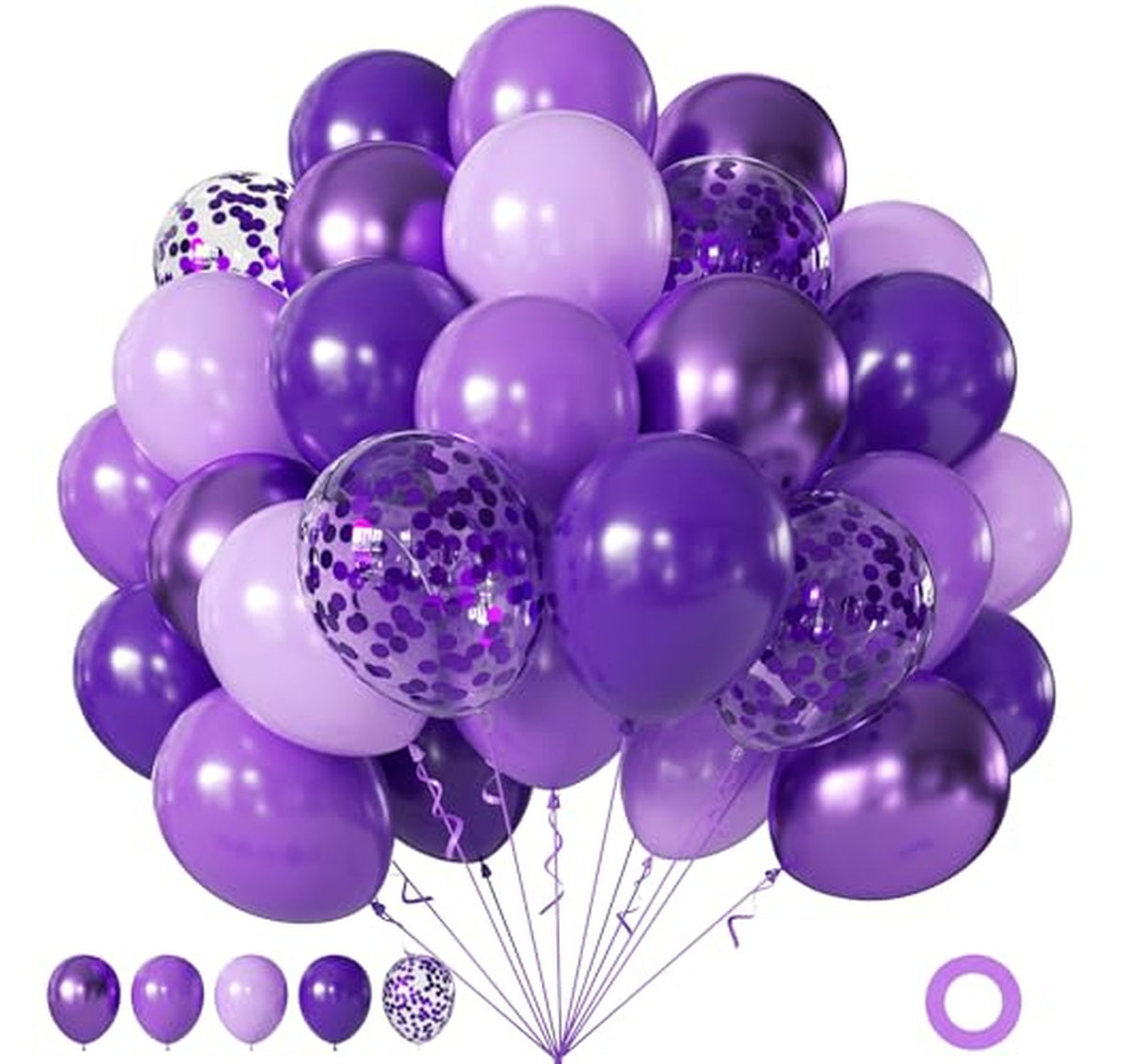 Latex Balloons Assortment Party Decoration Set