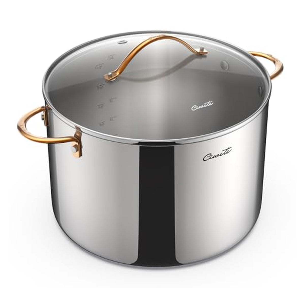 12 Quart Tri-Ply Stainless Steel Stock Pot with Lid