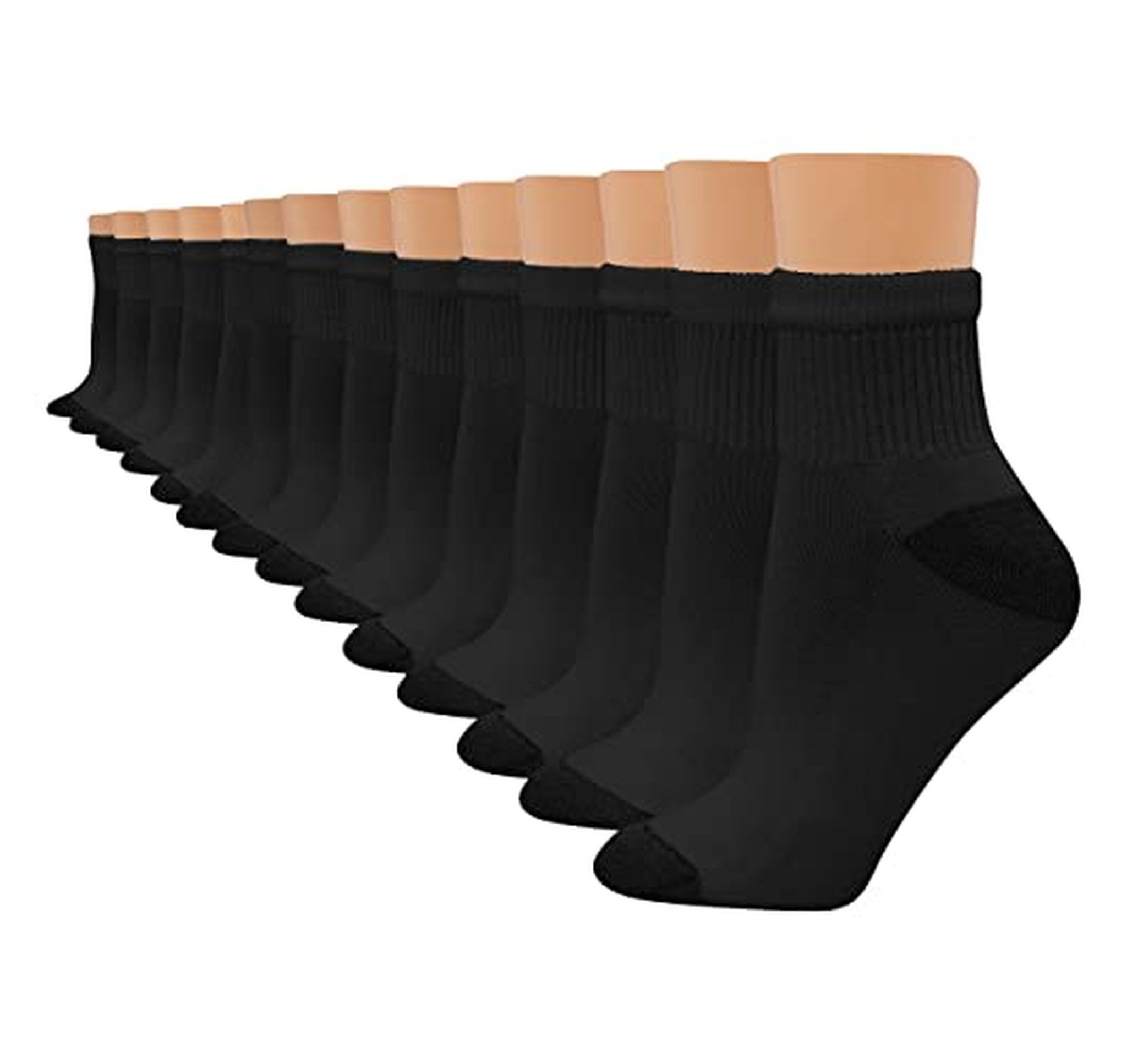 14 Pack Hanes Moisture-Wicking Ankle Socks