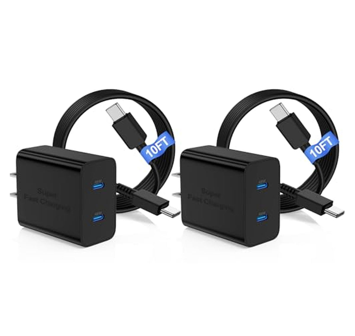45W Dual Port USB C Fast Wall Charger
