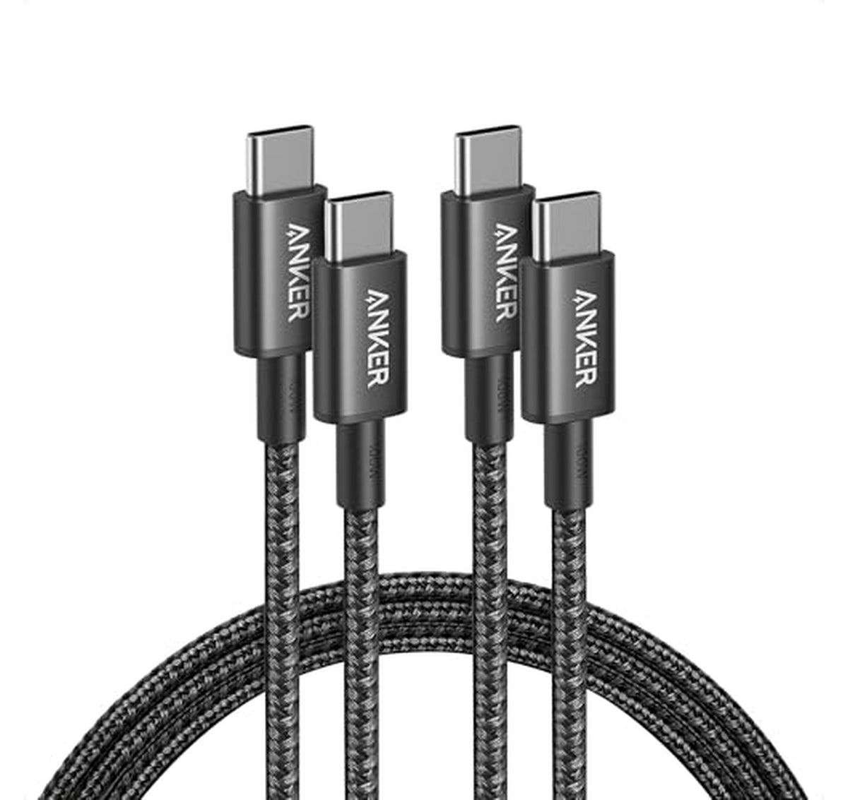 2 Pack Anker 100W USB C to USB C Cable