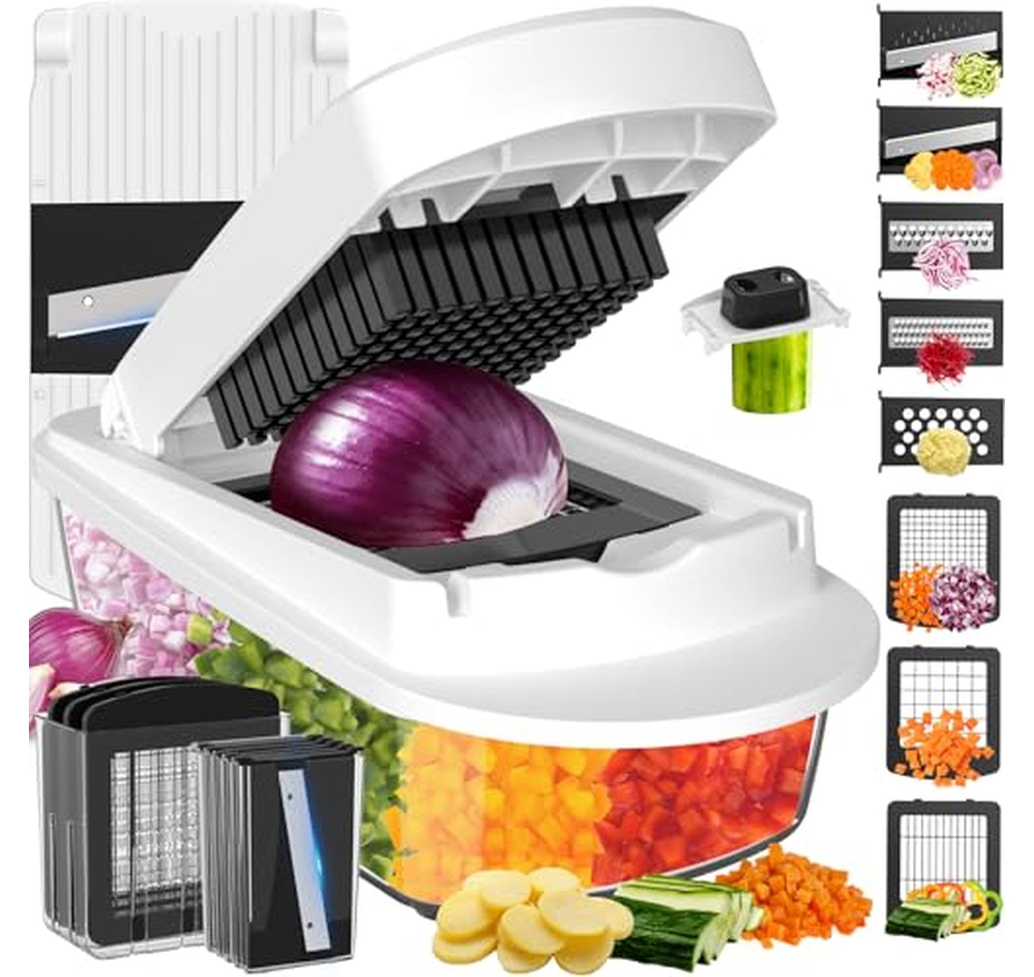 8 Blade All-in-1 Vegetable Chopper Mandoline Slicer