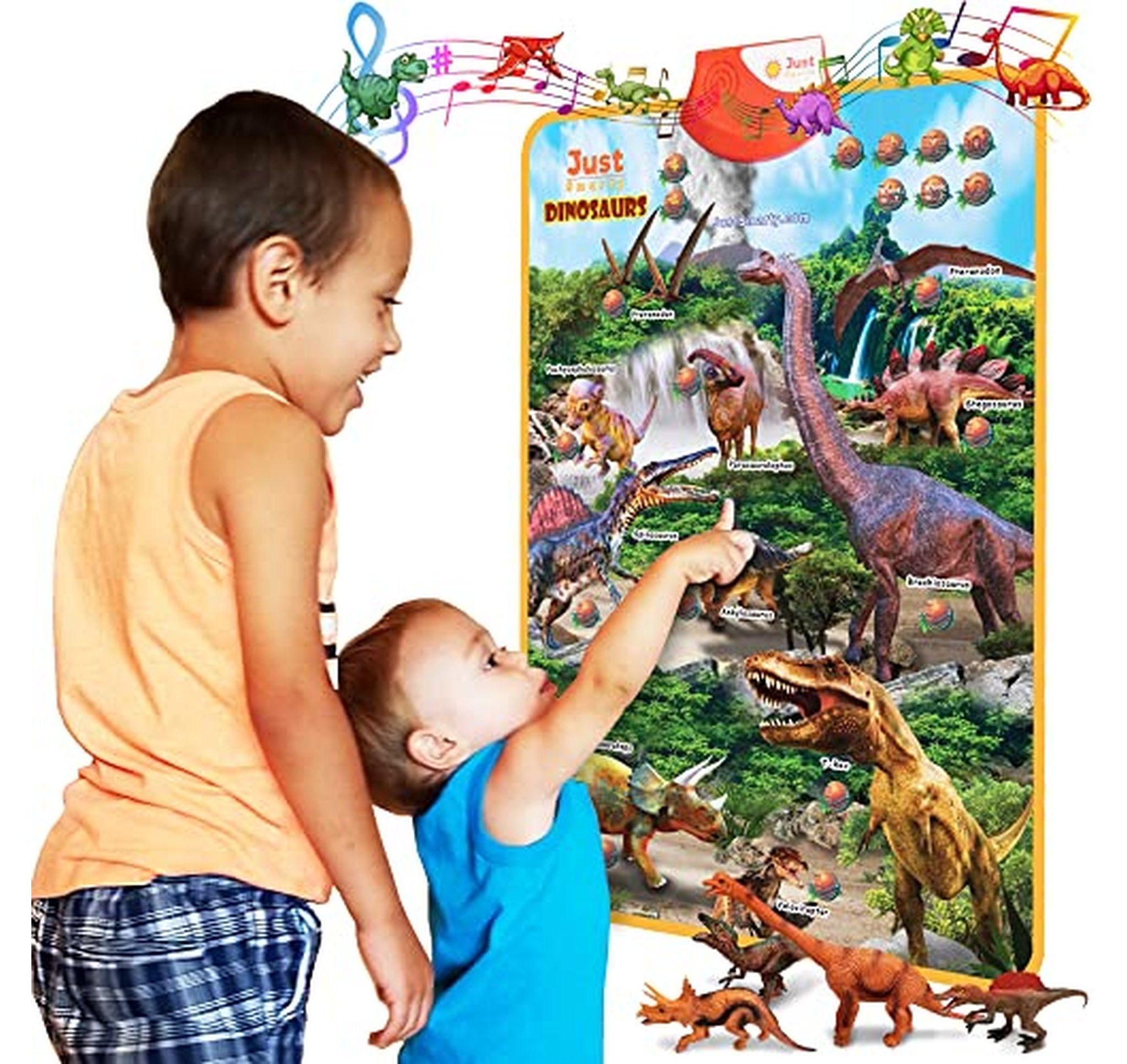 Interactive Dinosaur Learning Poster Toy