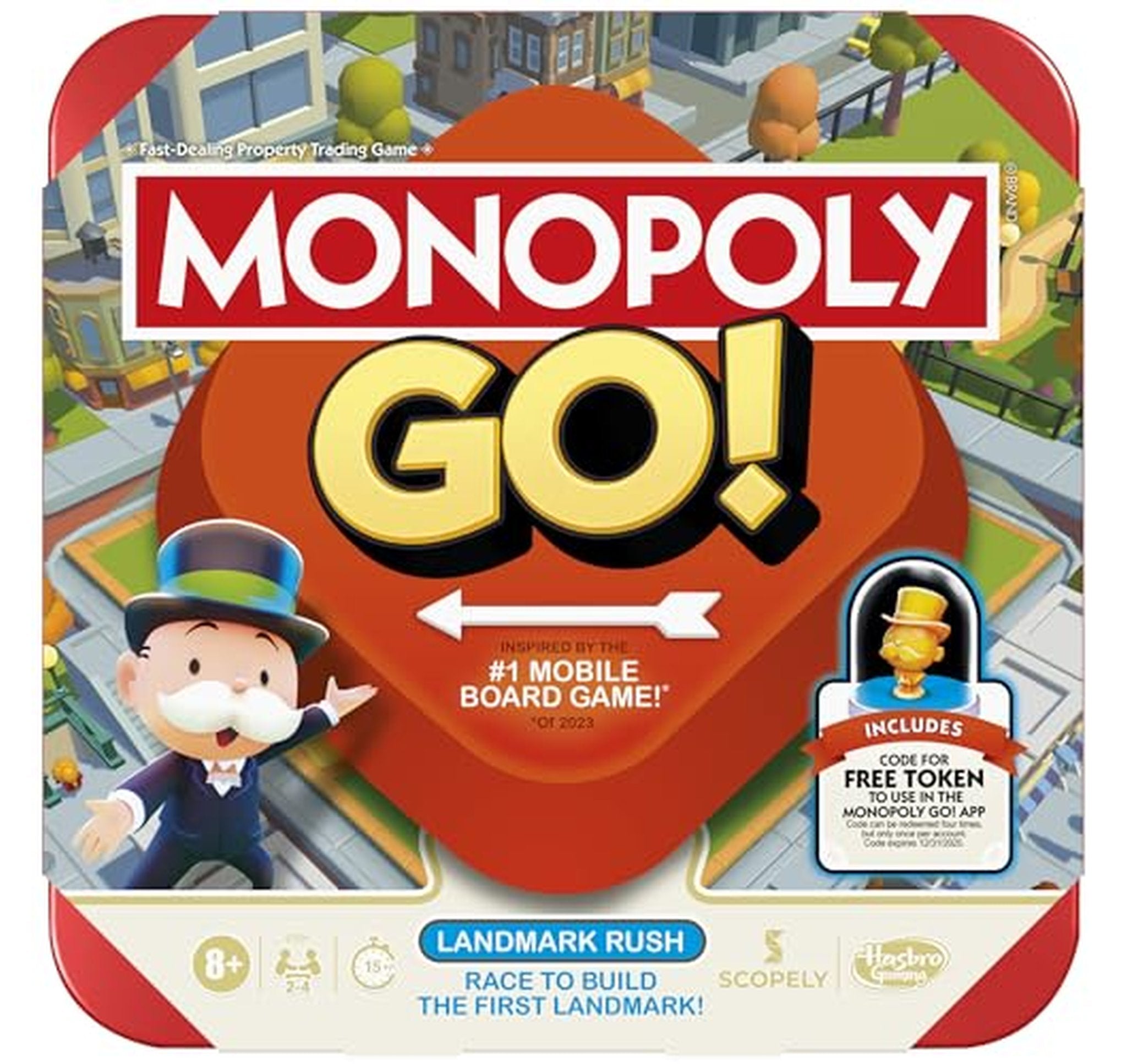 Hasbro Gaming Monopoly GO! Fast Family Board Game