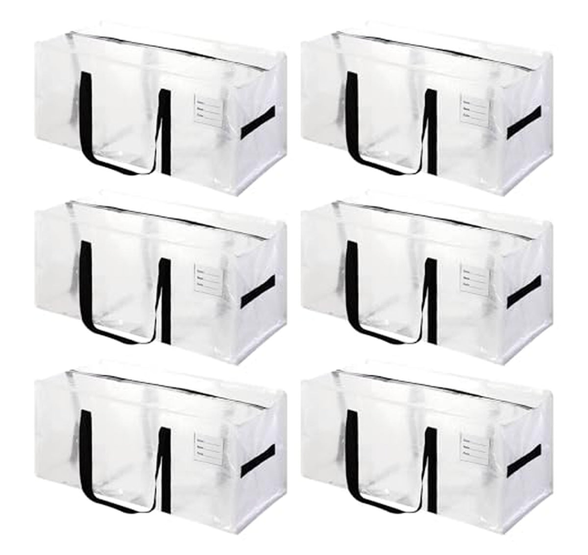 6 Pack Heavy Duty Extra Large Moving Storage Bags