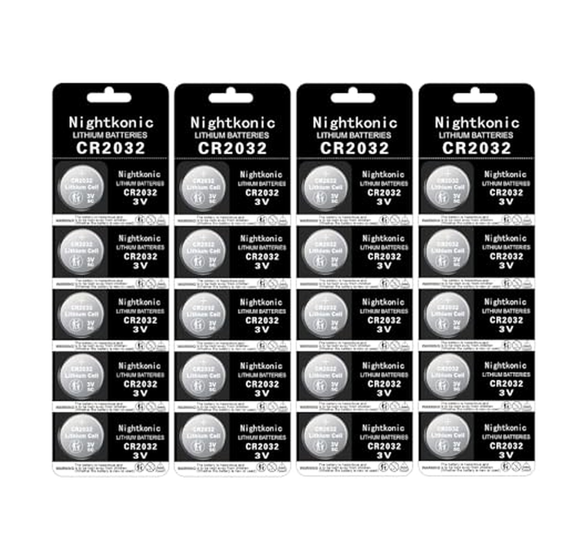 20 Count CR2032 3V Lithium Coin Cell Batteries