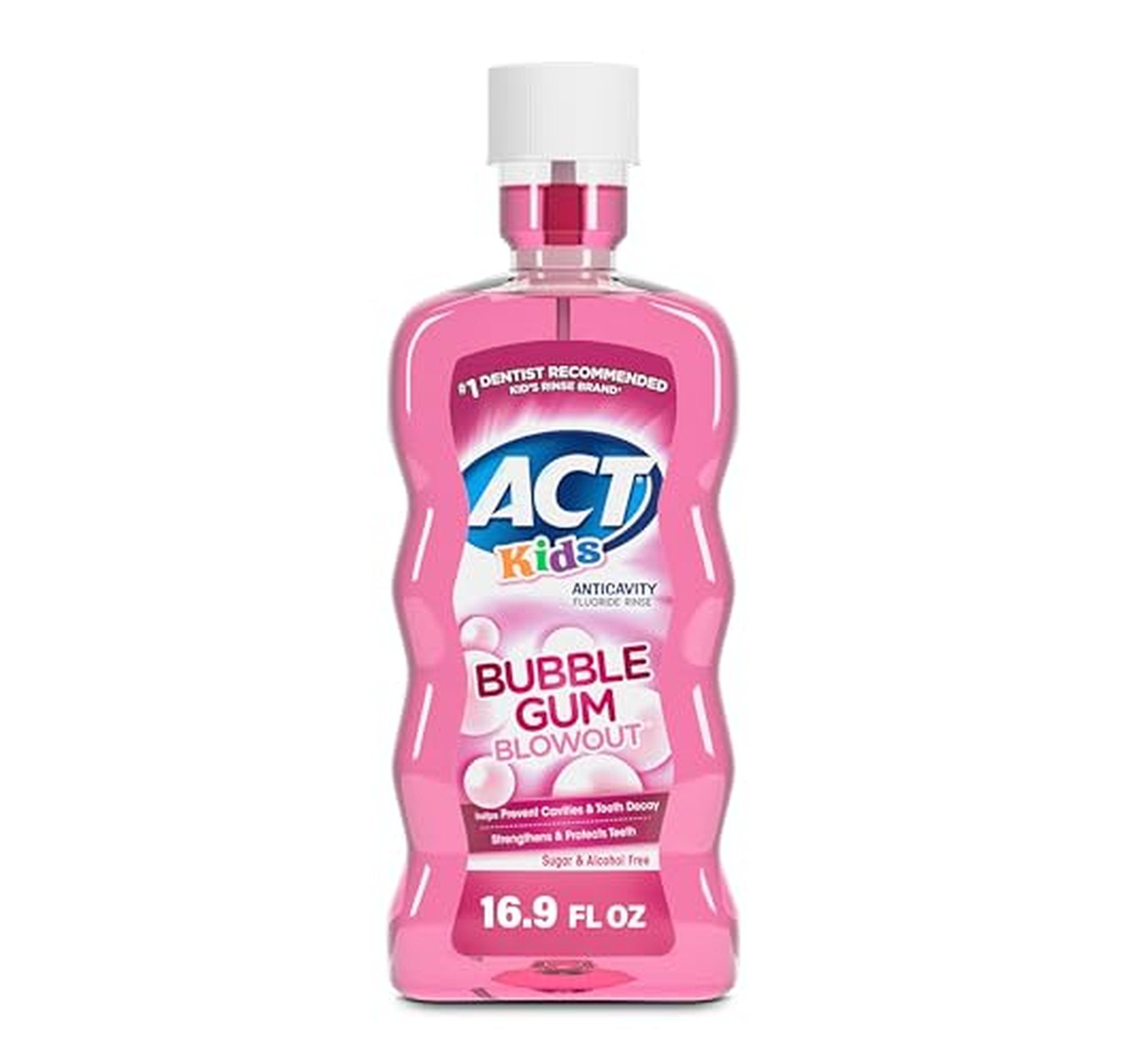 ACT Kids Anti-Cavity Fluoride Mouthwash, 16.9 Ounce