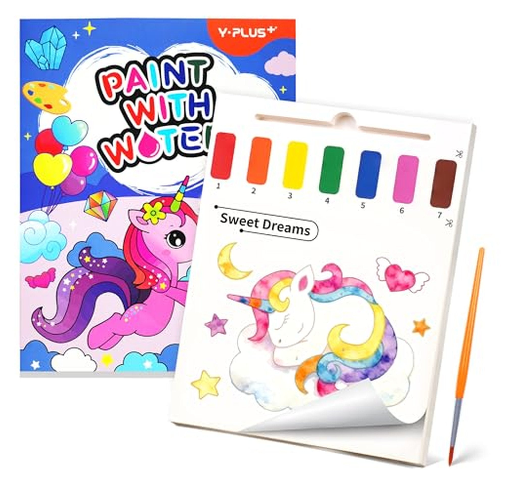 Water Reveal Unicorn Painting Book for Toddlers