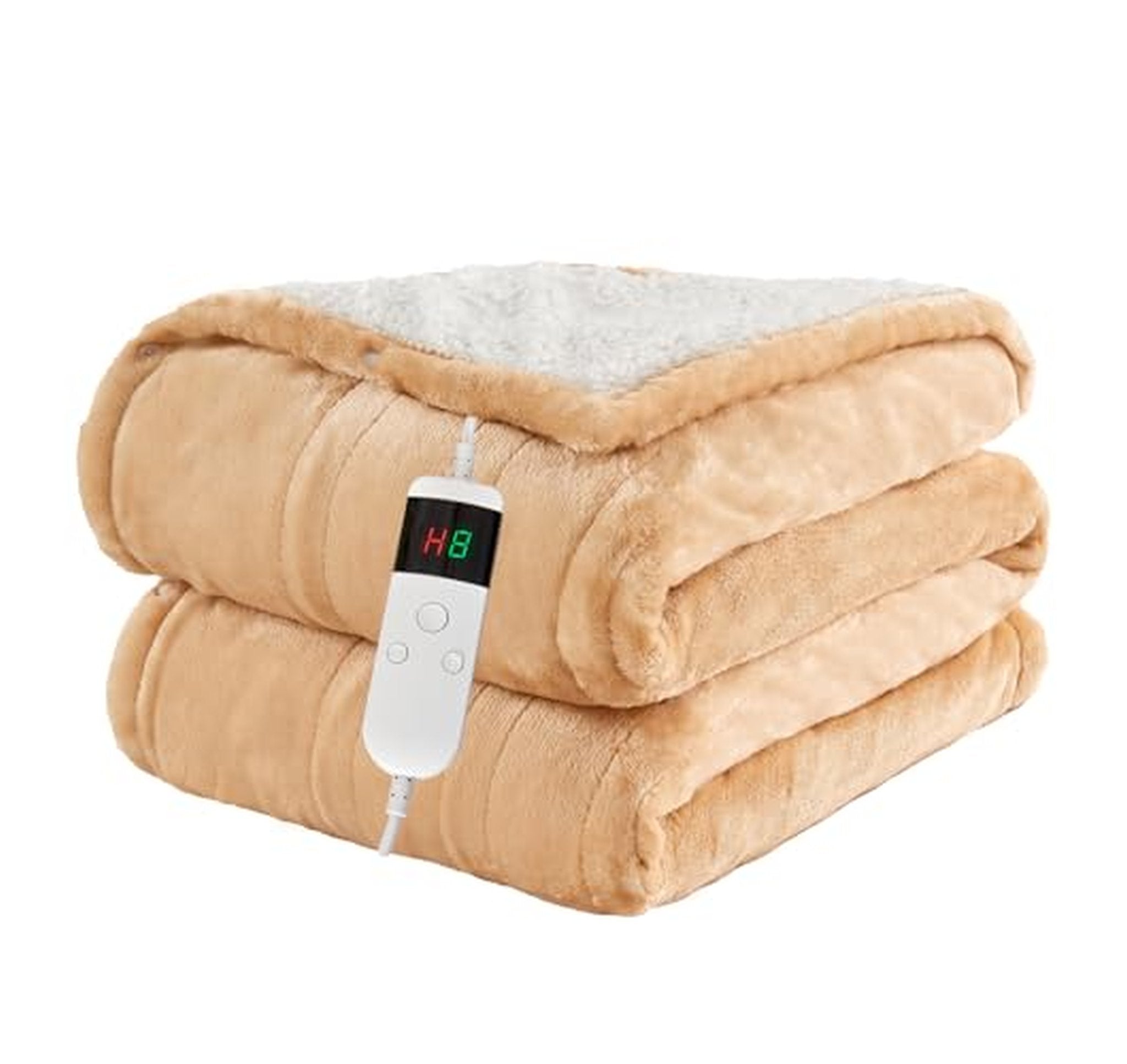 Electric Heated Throw Blanket with Auto Shutoff