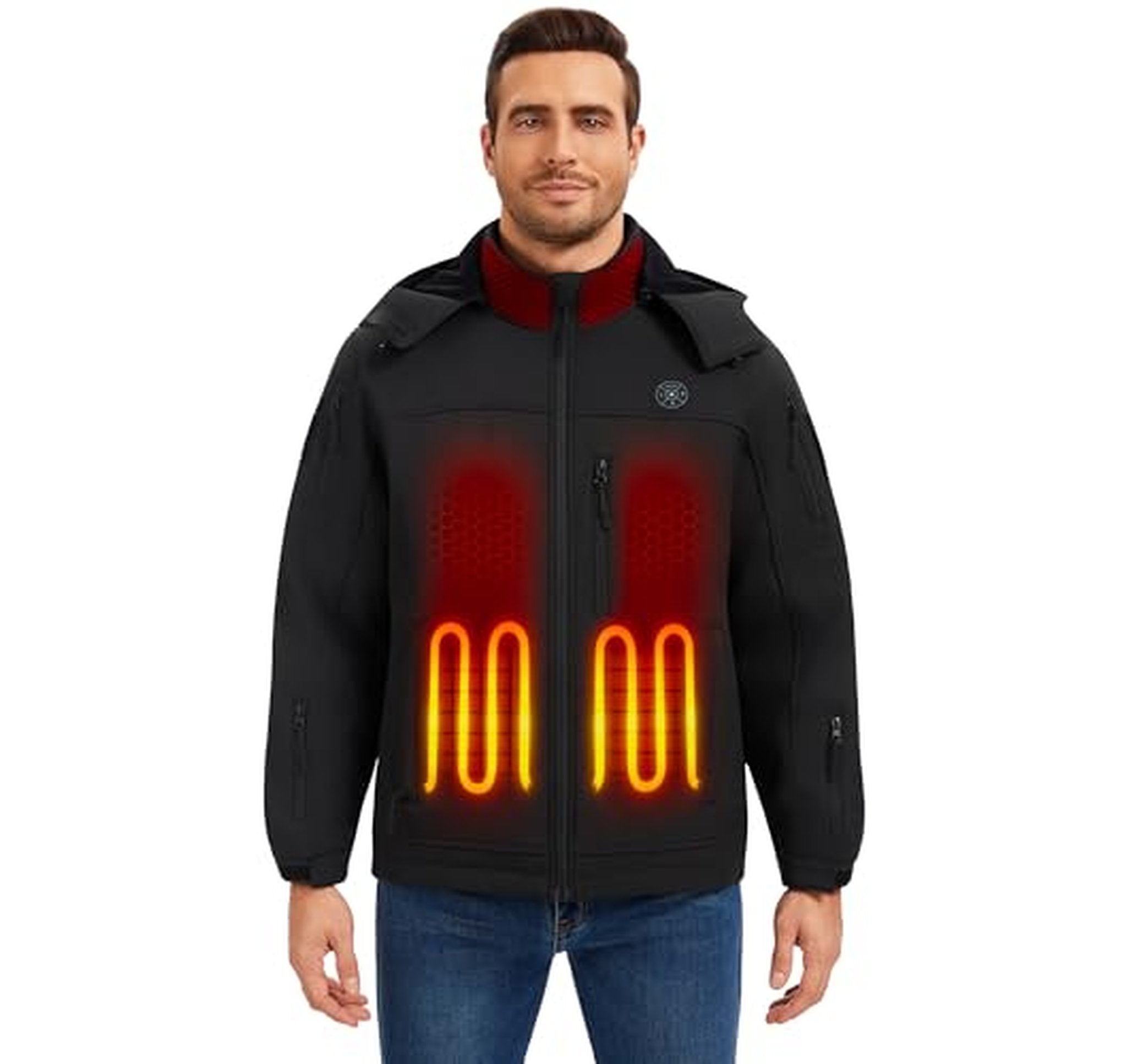 Heated Jacket with 12000mAh Rechargeable Battery Pack