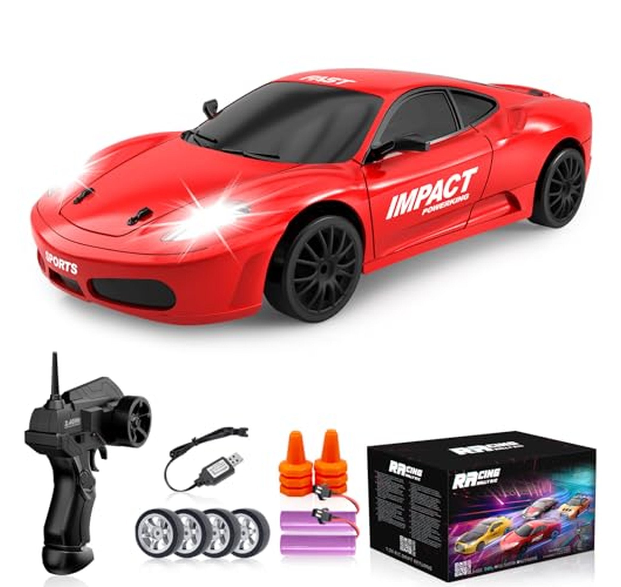 4WD High Speed RC Drift Car with Lights