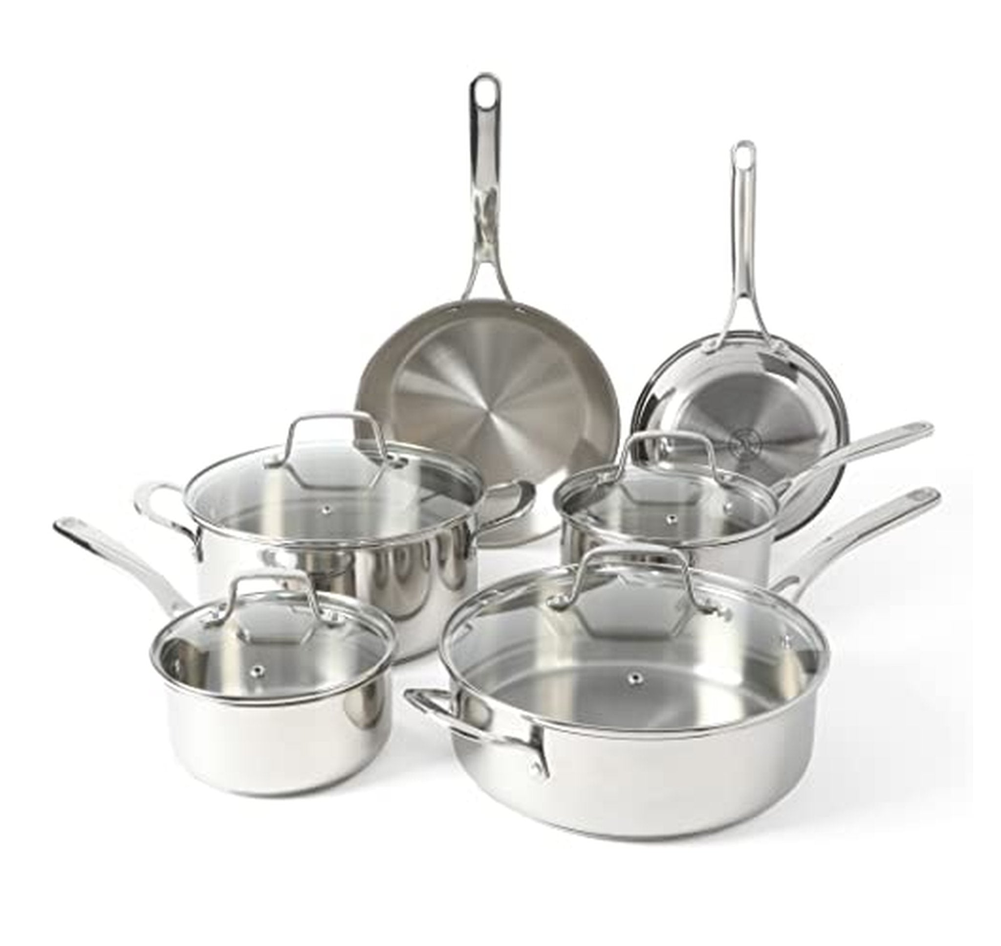 10 Piece Martha Stewart Stainless Steel Cookware Set