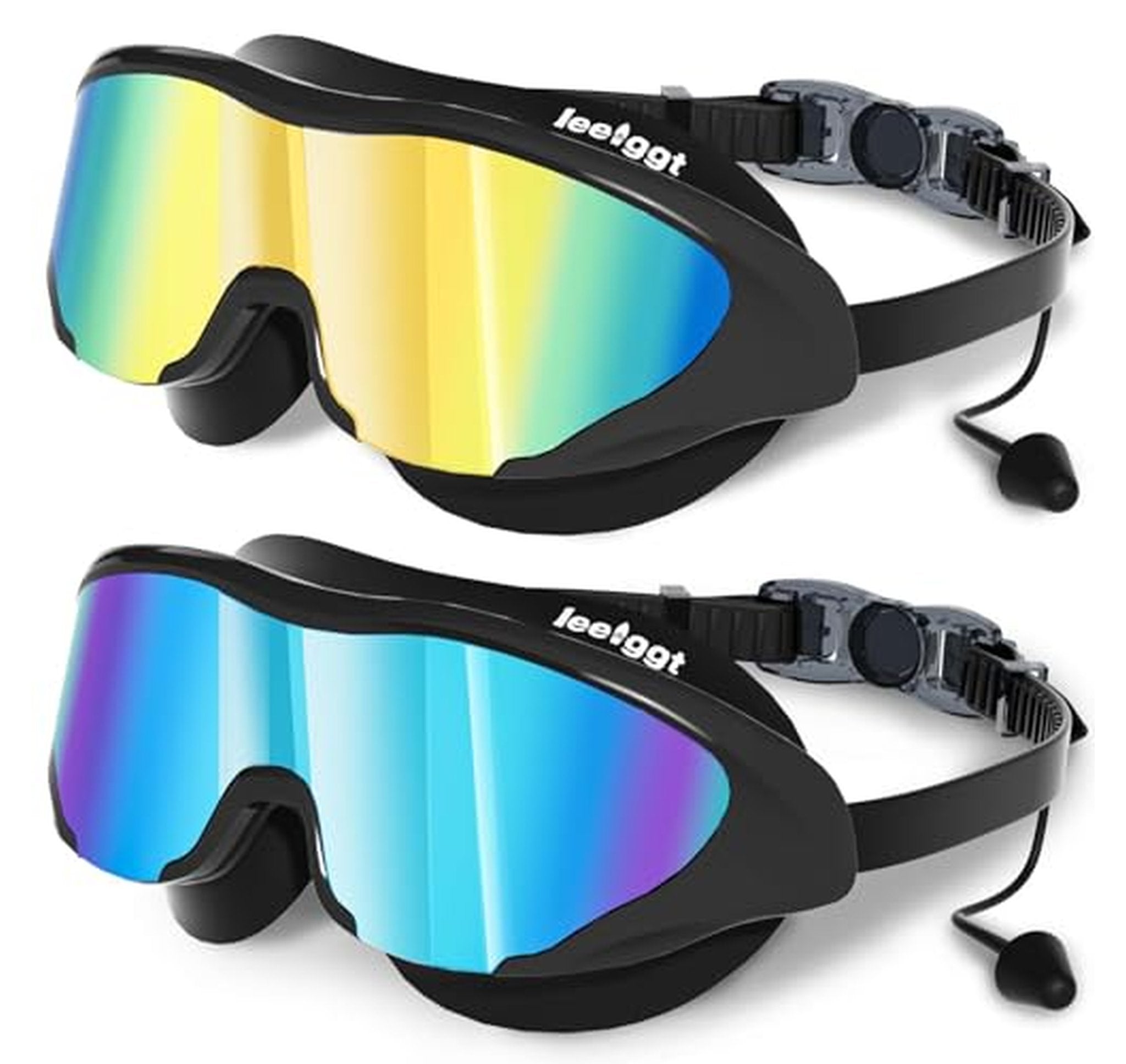 2 Pack Anti-Fog UV Kids Swimming Goggles