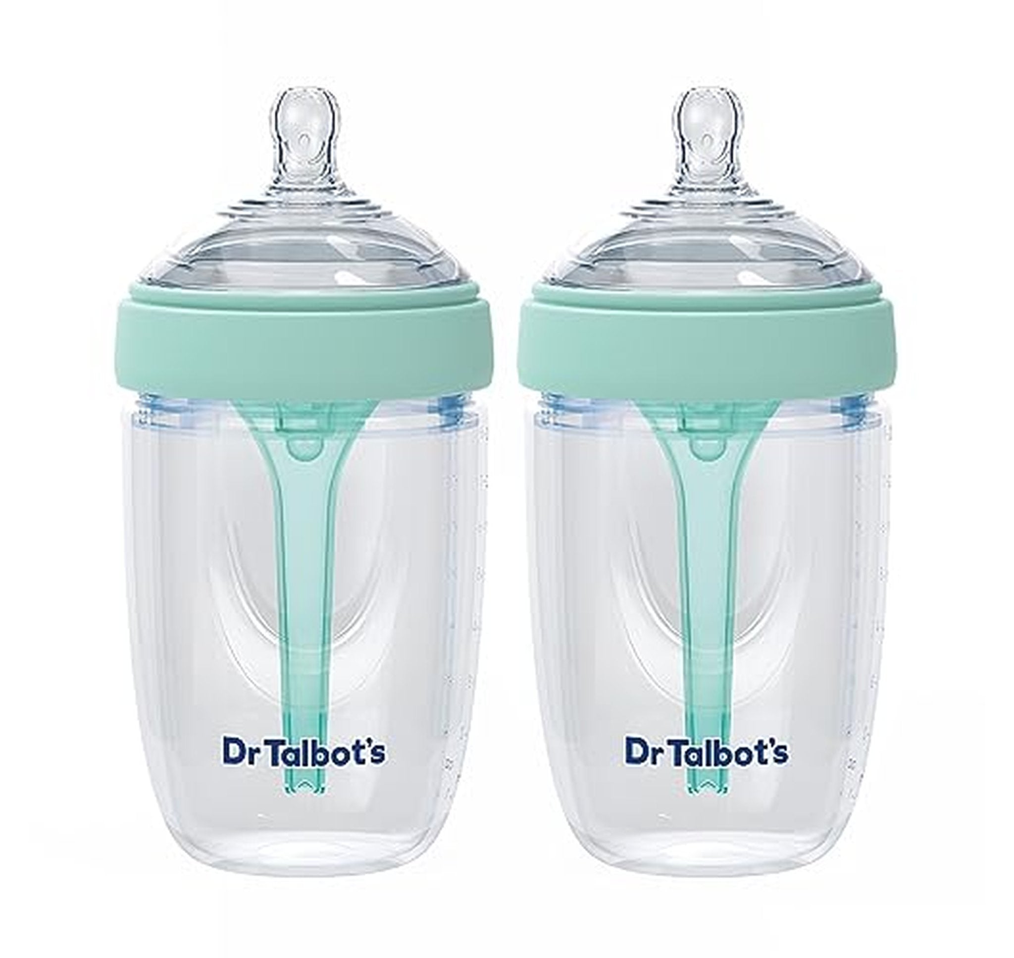 2 Pack Anti-Colic Self-Sterilizing Silicone Baby Bottles