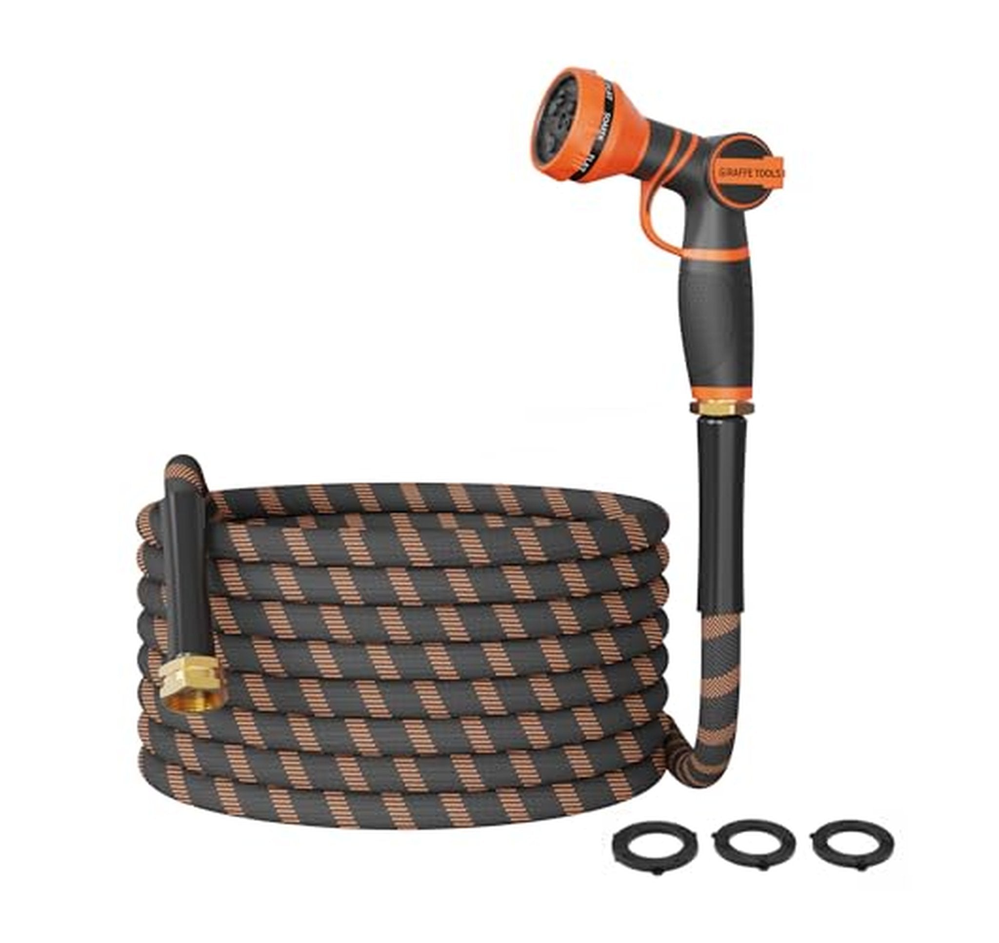 50FT Lightweight Flexible Garden Hose with Spray Nozzle