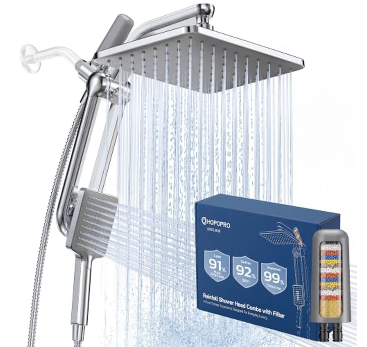 High Pressure Filtered Handheld Shower Head Combo