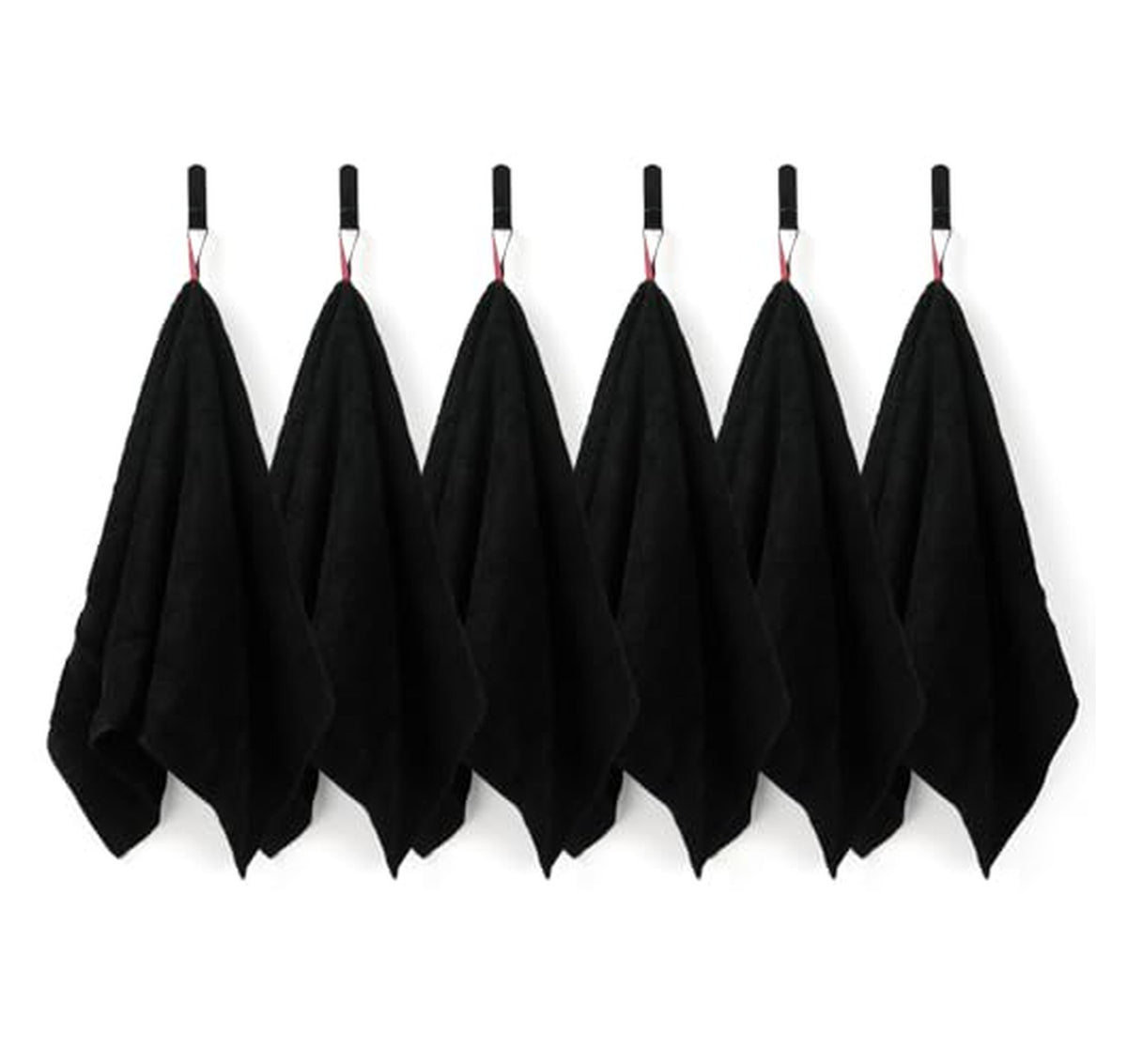 6 Pack Combed Cotton Bathroom Hand Towels