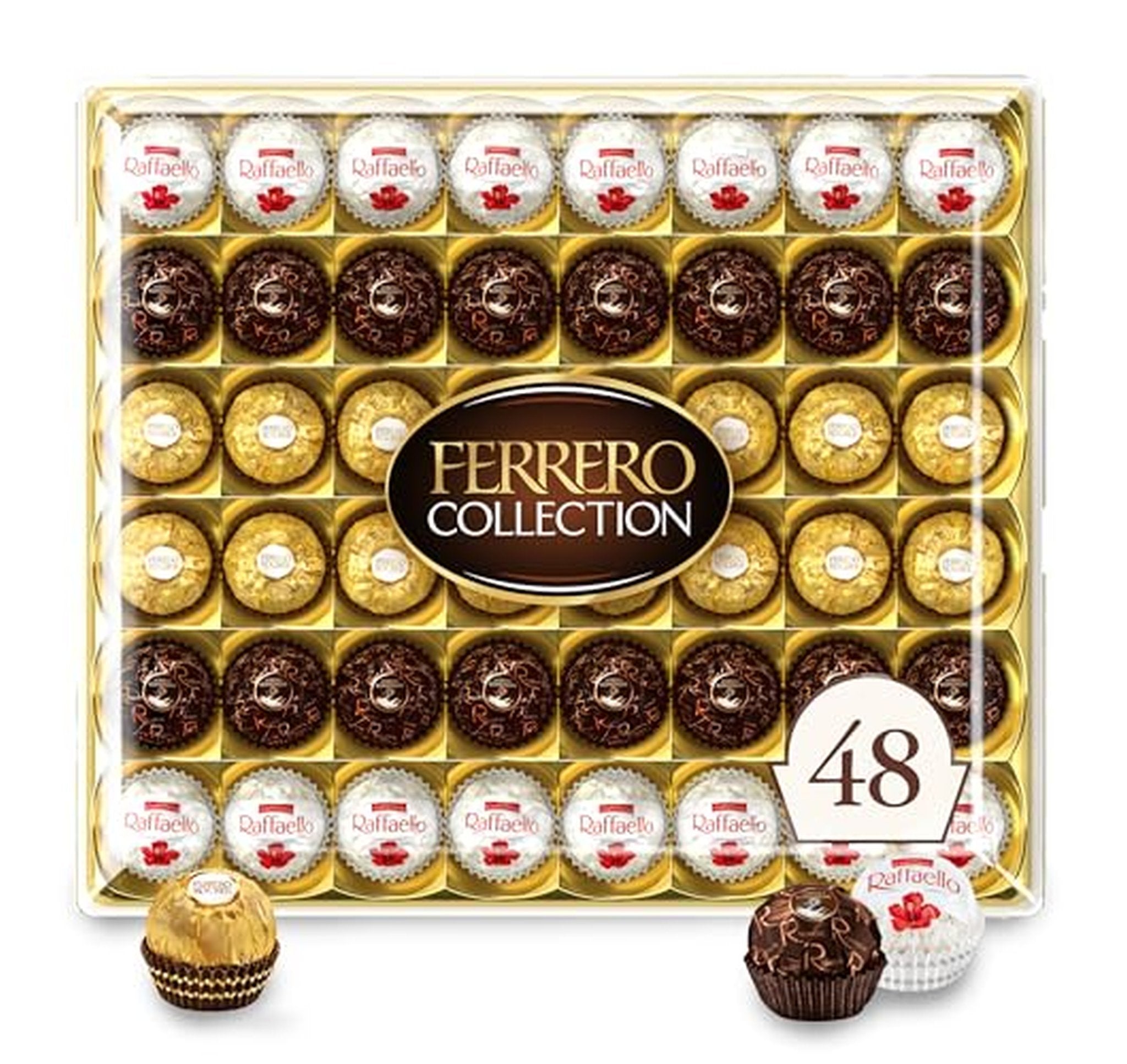 Ferrero Rocher Assorted Chocolate Hazelnut Coconut Candies 48 Count