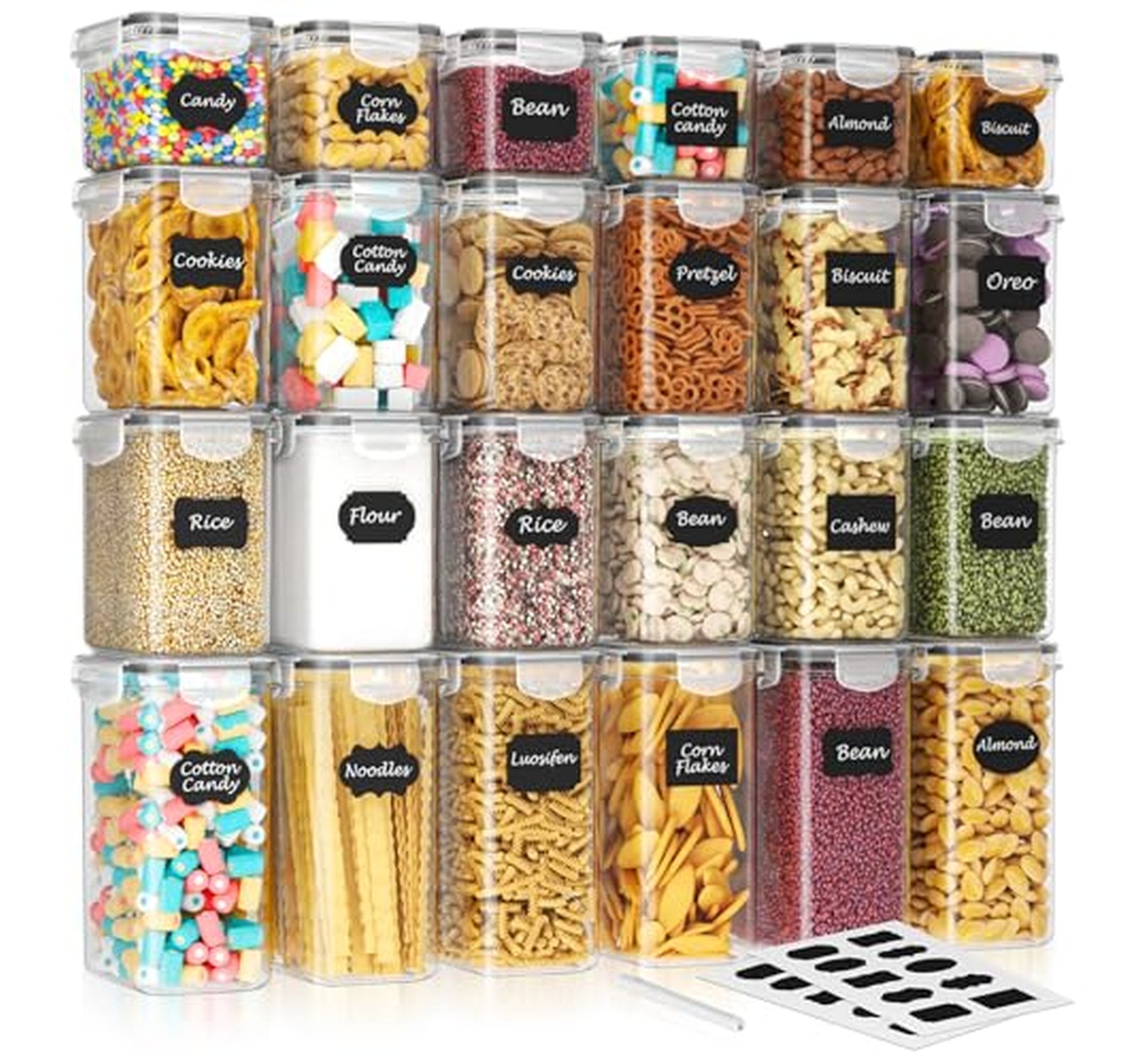 24 Pack Airtight Food Storage Containers with Lids