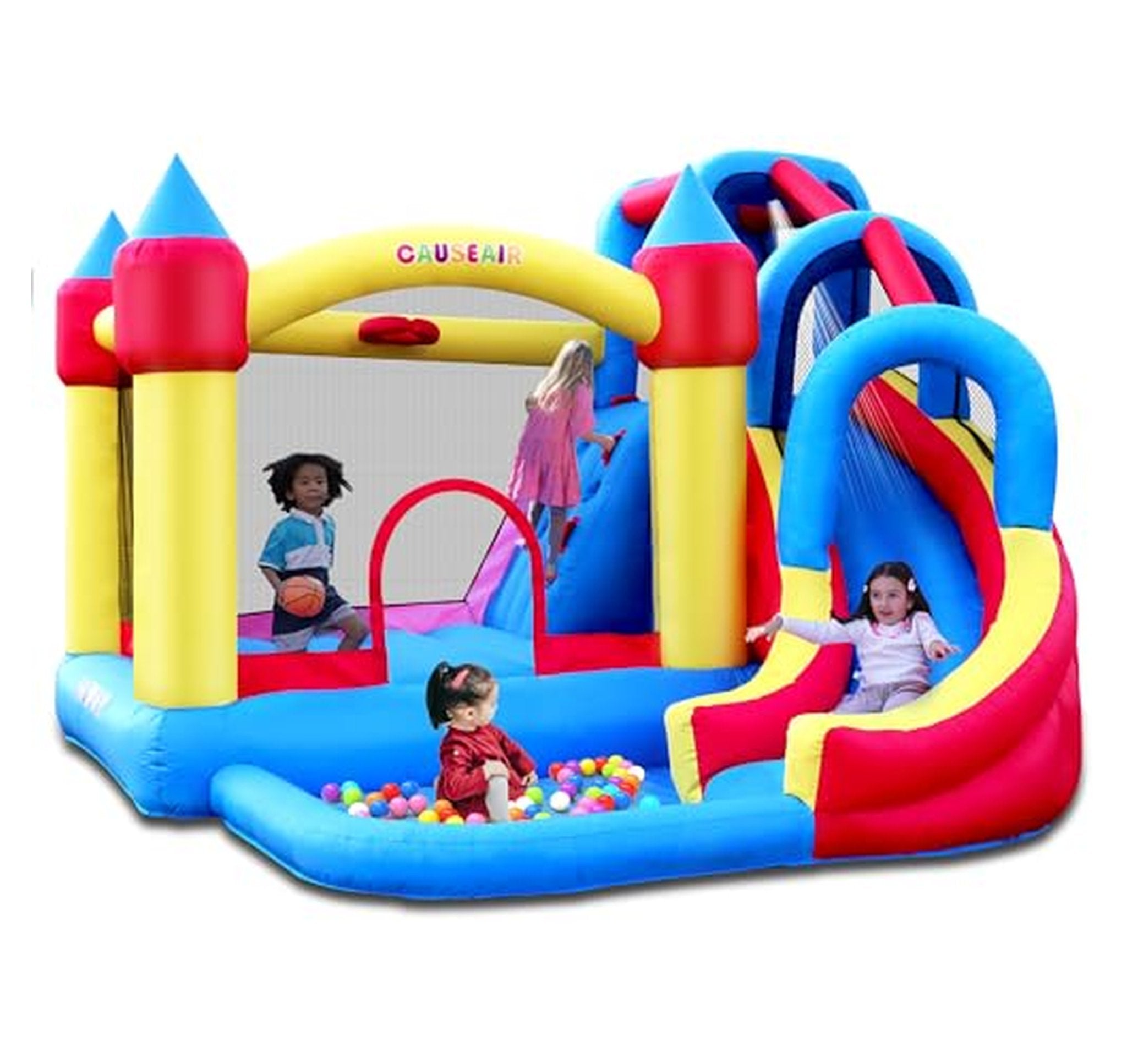 Inflatable Bounce House with Water Slide and Blower