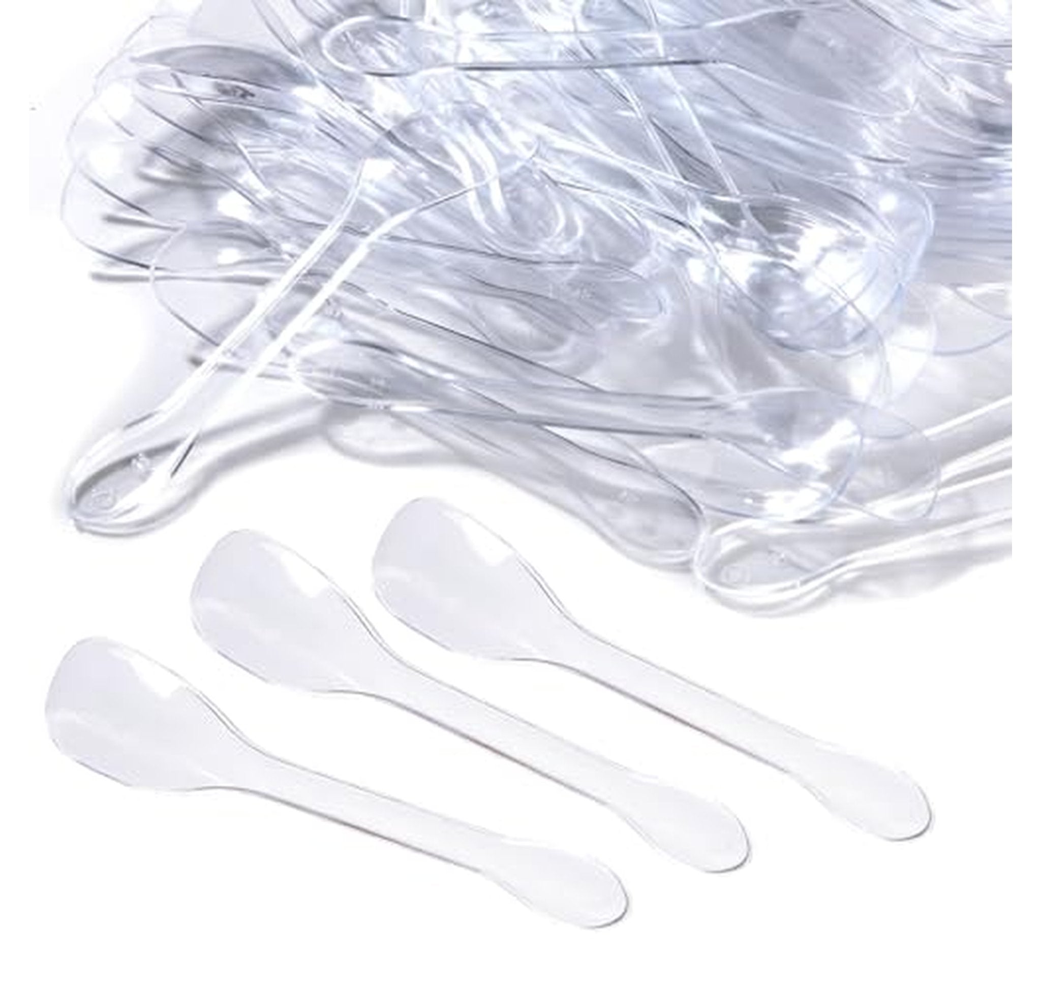 400 Count Disposable Plastic Mini Dessert Spoons