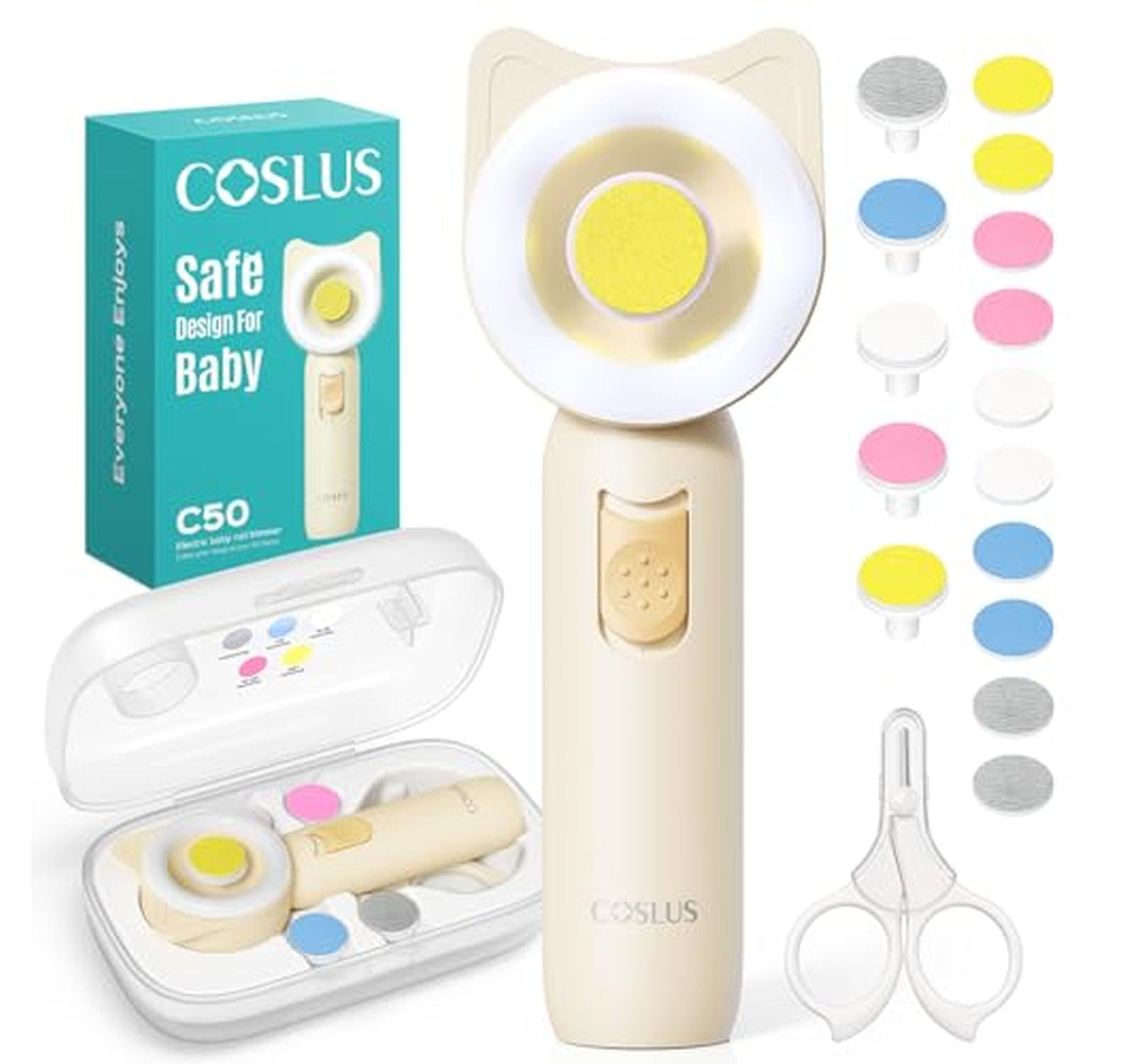 Electric Baby Nail Trimmer and File Kit