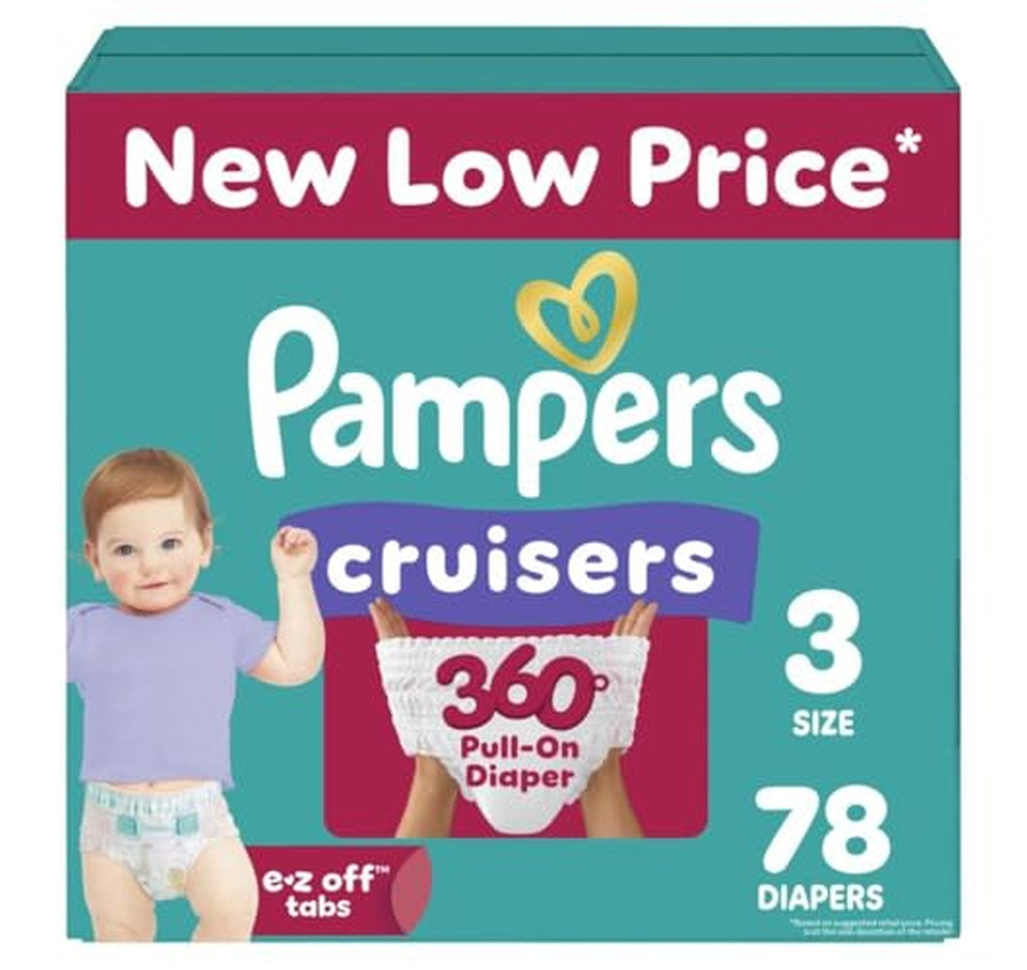 Pampers Cruisers 360 Size 3 Diapers 78 Count