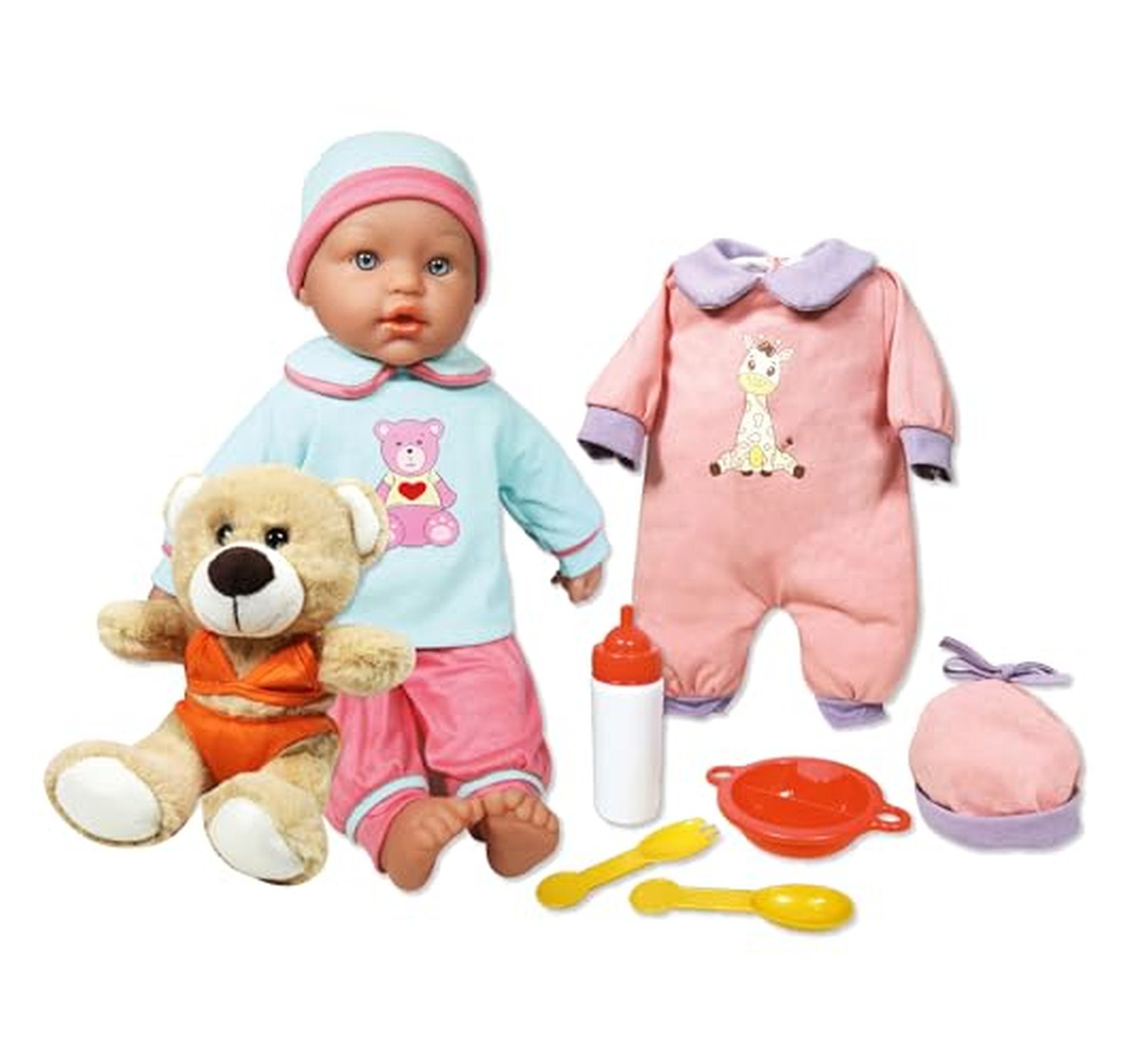 Baby Doll Billie Playset with Teddy Bear Accessories