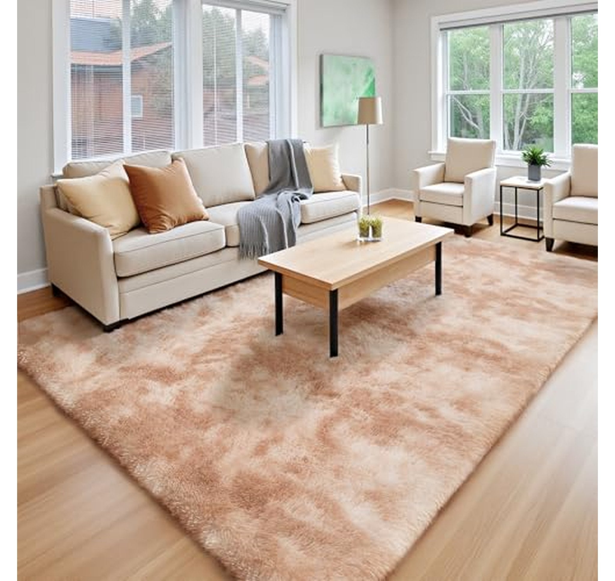 Large Fluffy Shag Area Rug 8x10