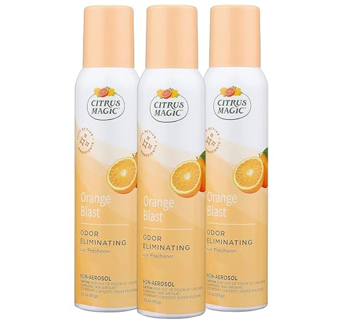 3 Pack Citrus Magic Air Freshener Spray 3 Ounce