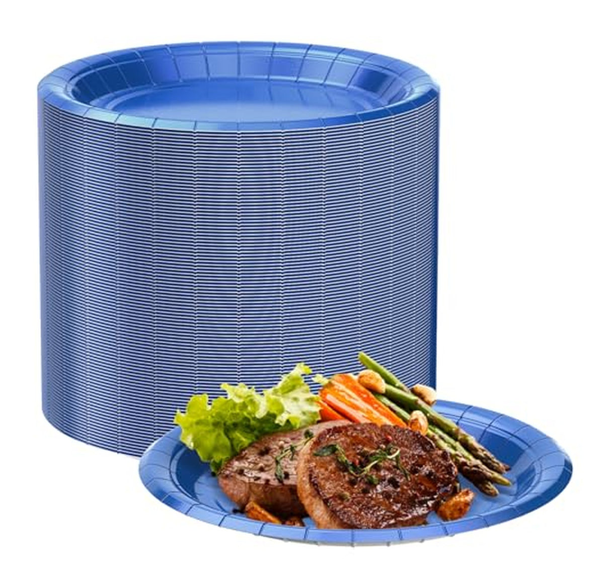 100 Pack 7-Inch Disposable Paper Dessert Plates