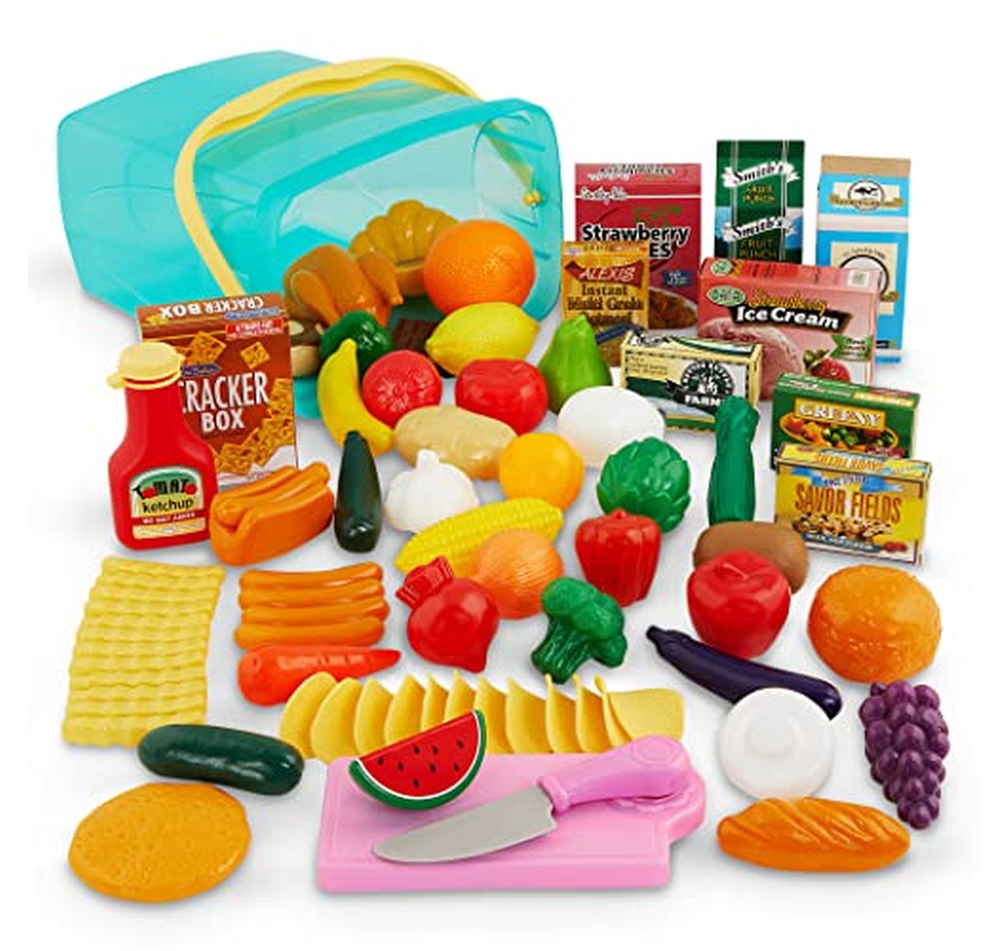 79 Piece Play Food Kitchen Toy Set