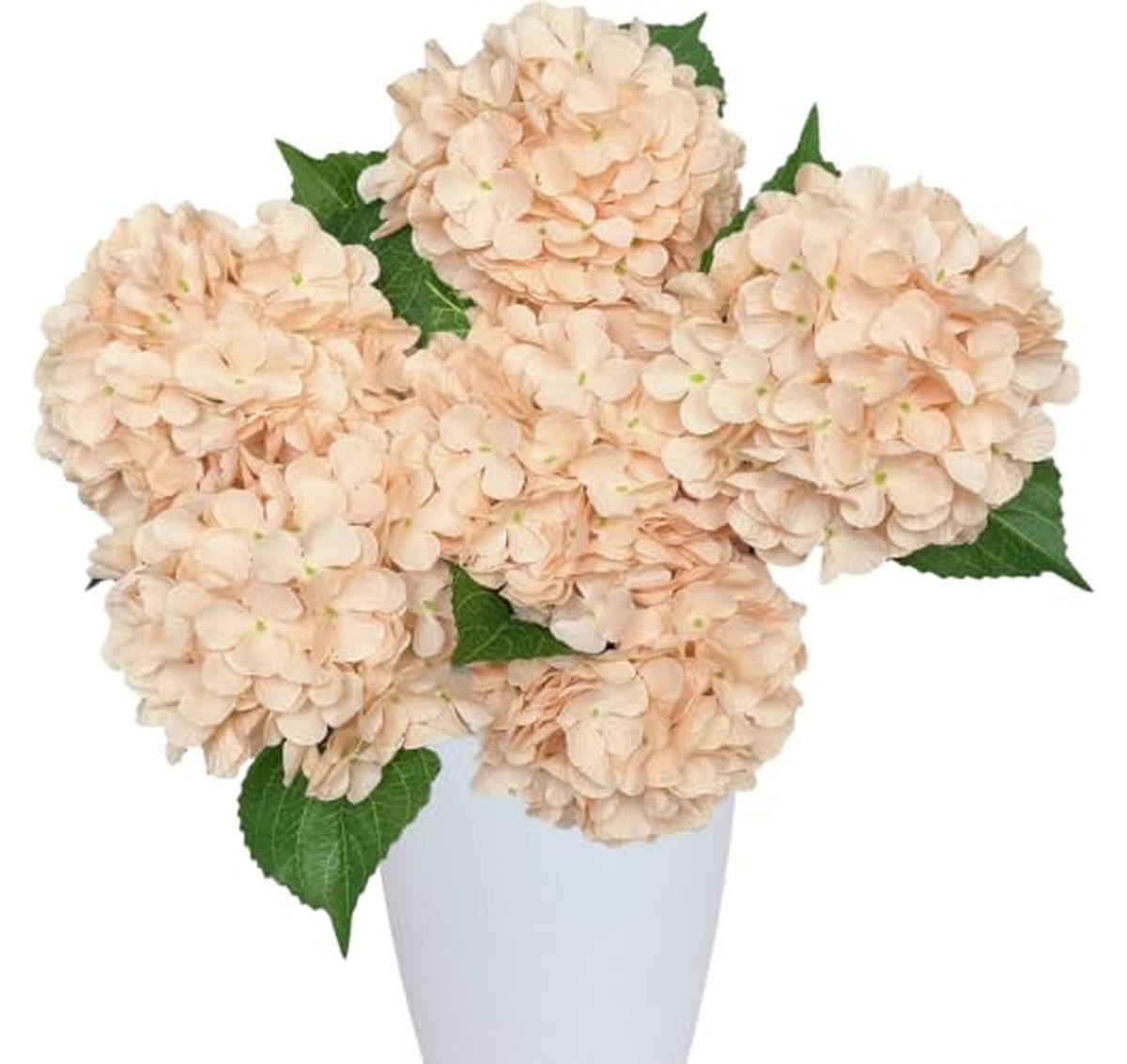 6 Pack Artificial Hydrangea Silk Flowers with Stems