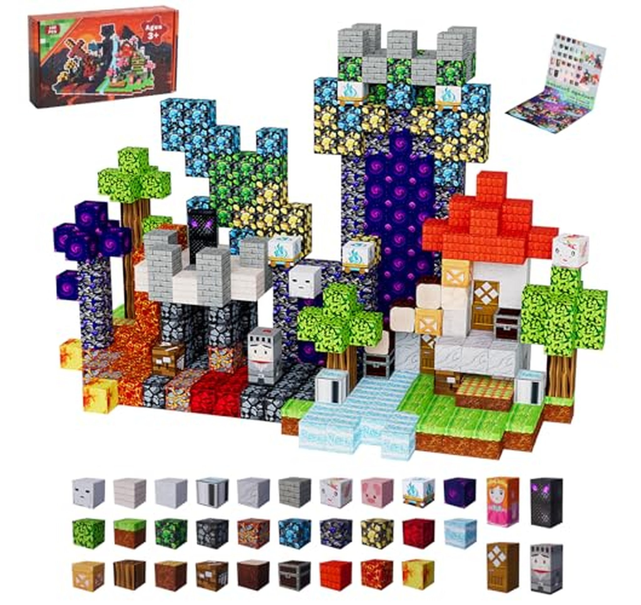 100 Piece Magnetic Building Blocks Toy Set