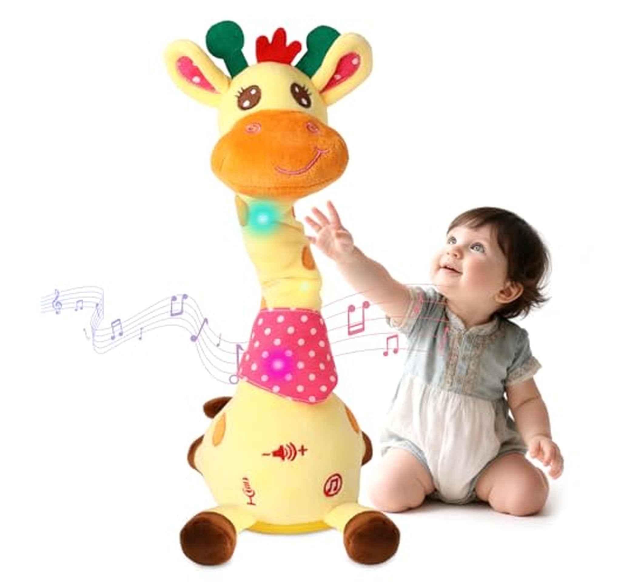 Talking Dancing Giraffe Plush Toy with Music