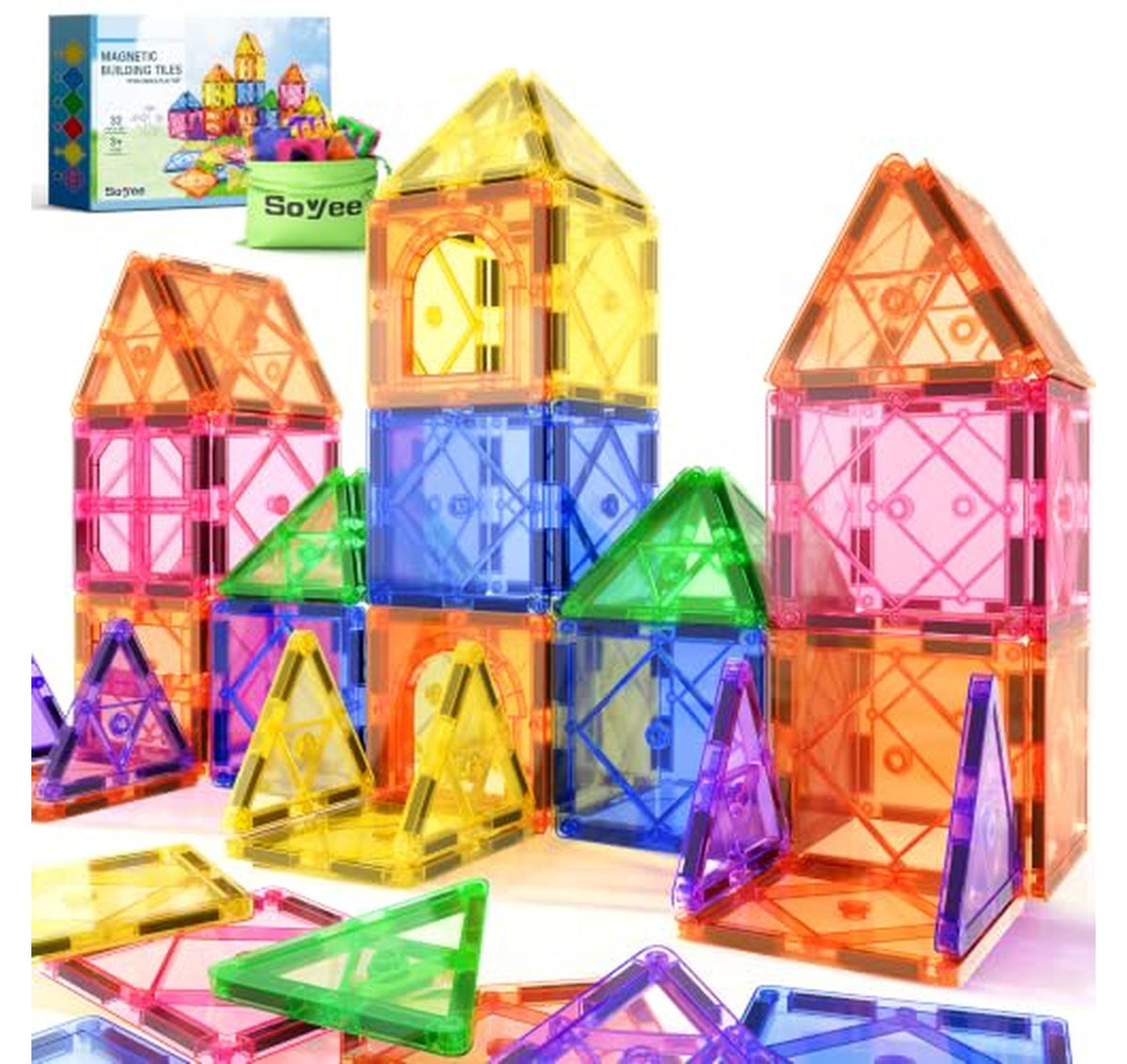 Magnetic Tiles STEM Building Blocks Set