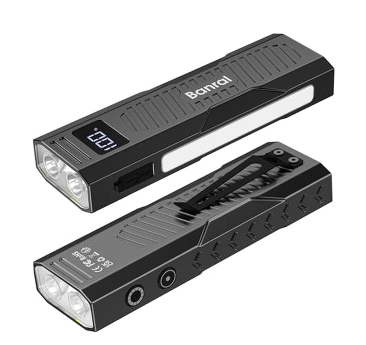 Rechargeable Magnetic Flat EDC Pocket Flashlight