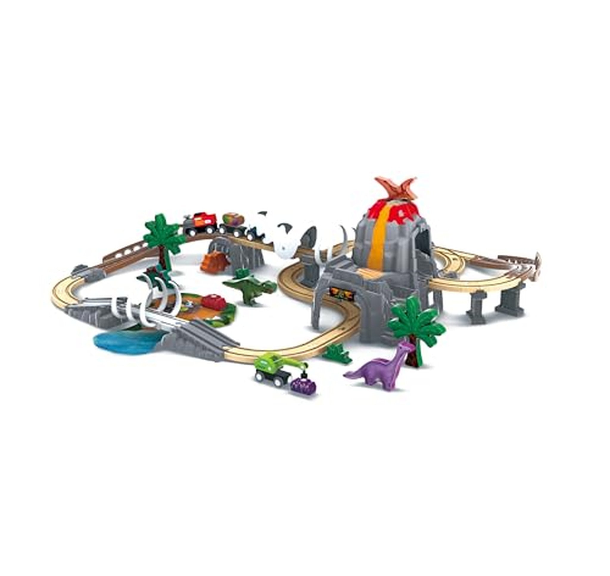 Hape Dinosaur Wooden Train Railway Set