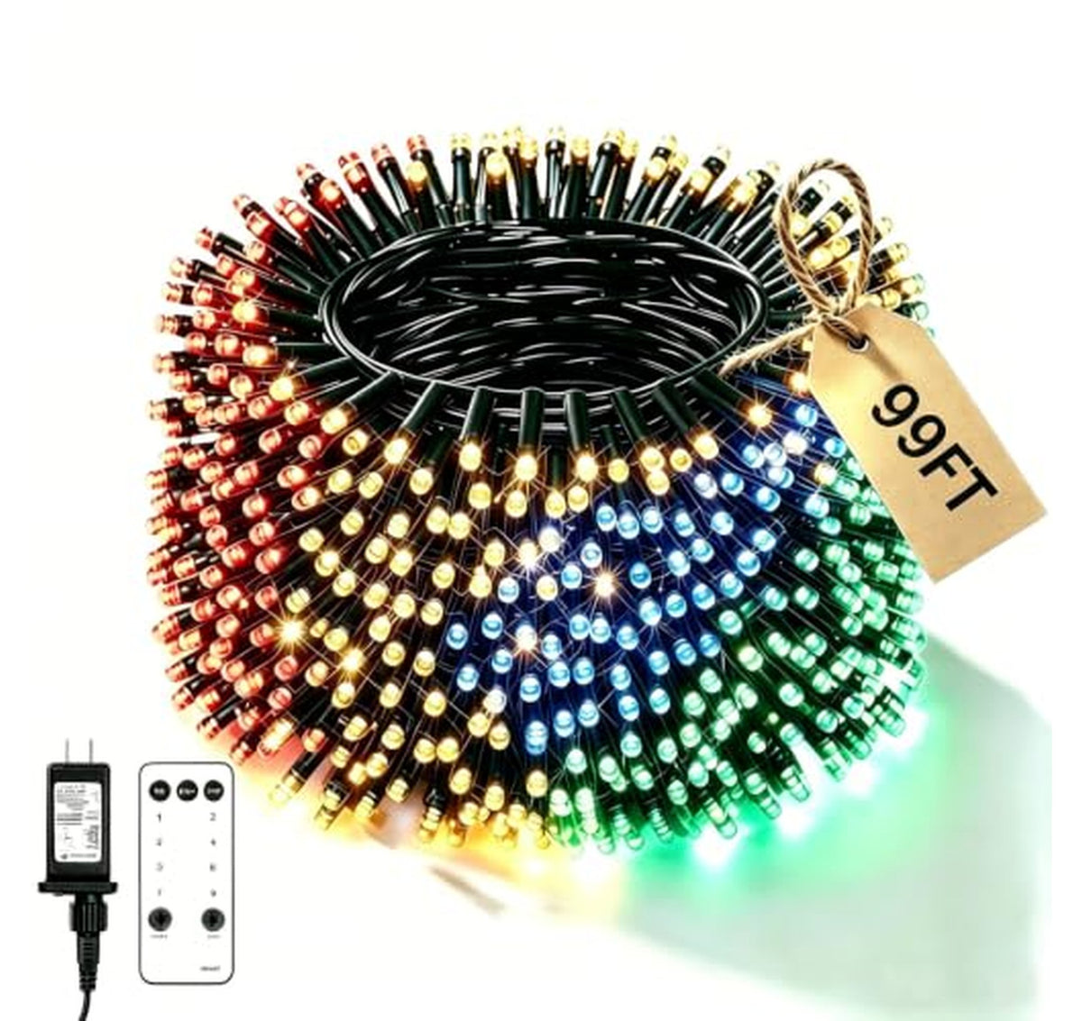 300 LED 99ft Multicolor String Lights