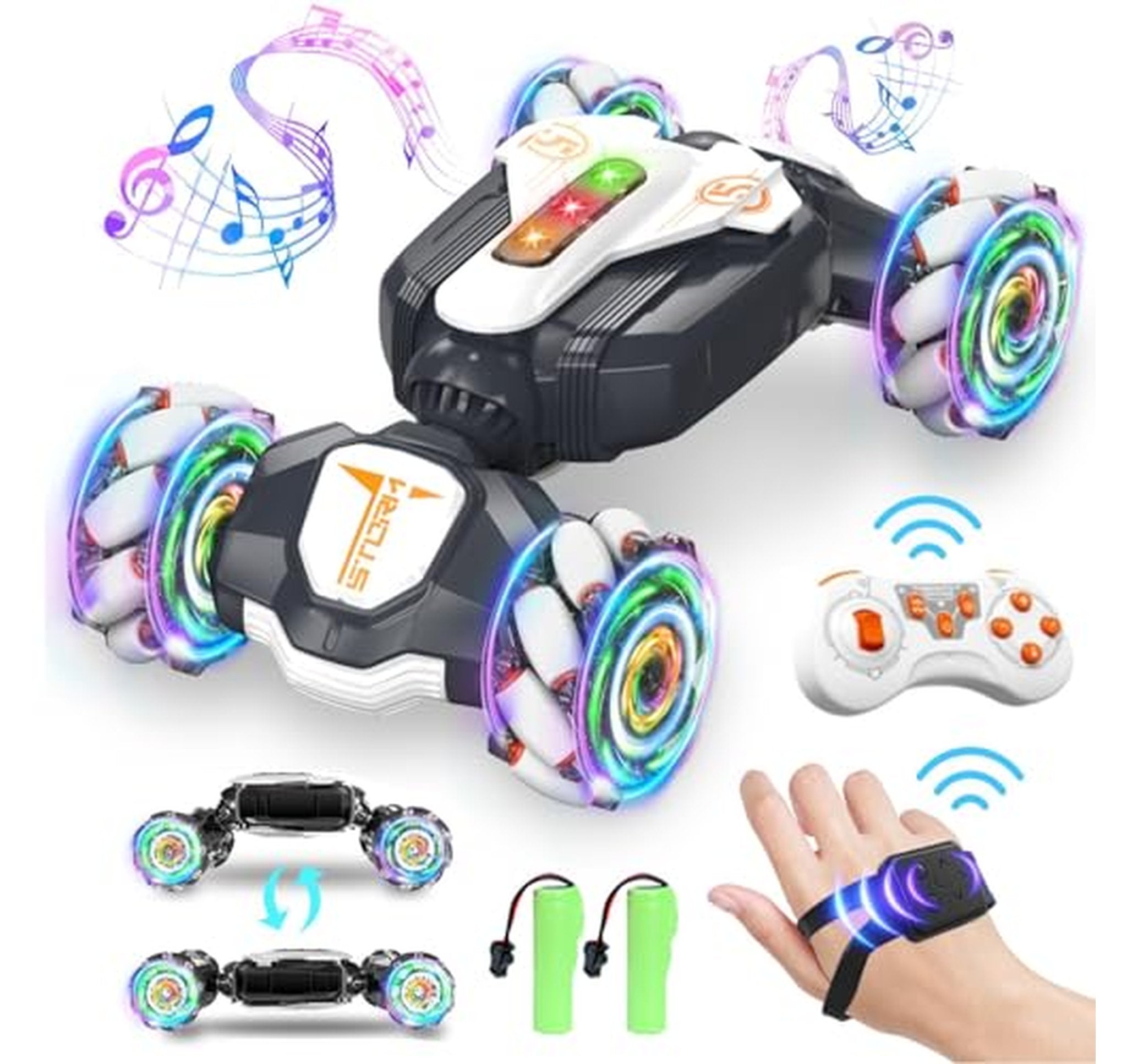 Gesture Sensing 4WD RC Stunt Car with Lights