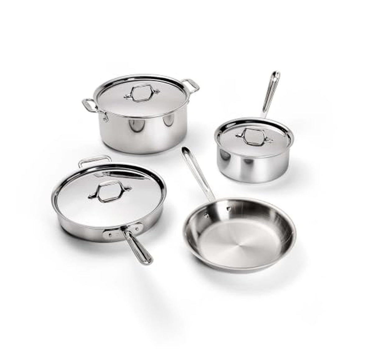 All-Clad D3 7-Piece Stainless Steel Cookware Set