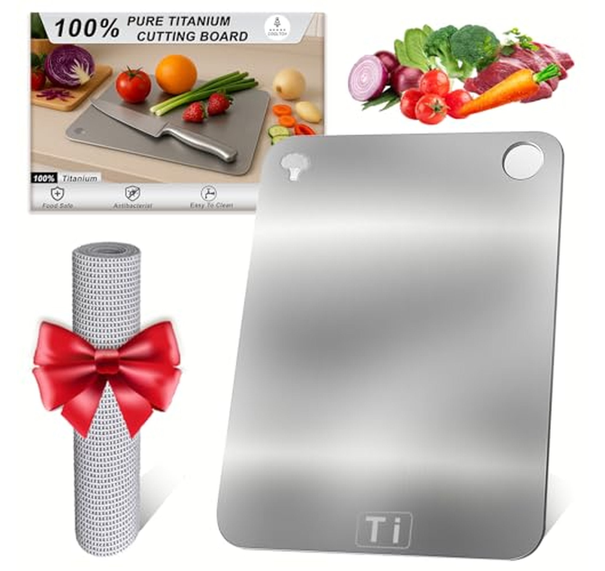 Titanium Double-Sided Dishwasher Safe Cutting Board