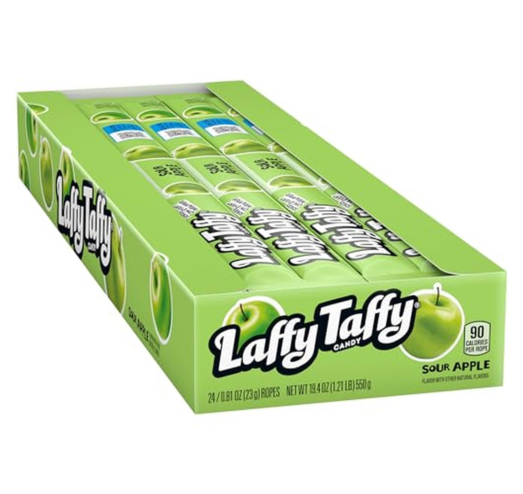 48 Pack Laffy Taffy Sour Apple Candy Ropes (0.81 oz)