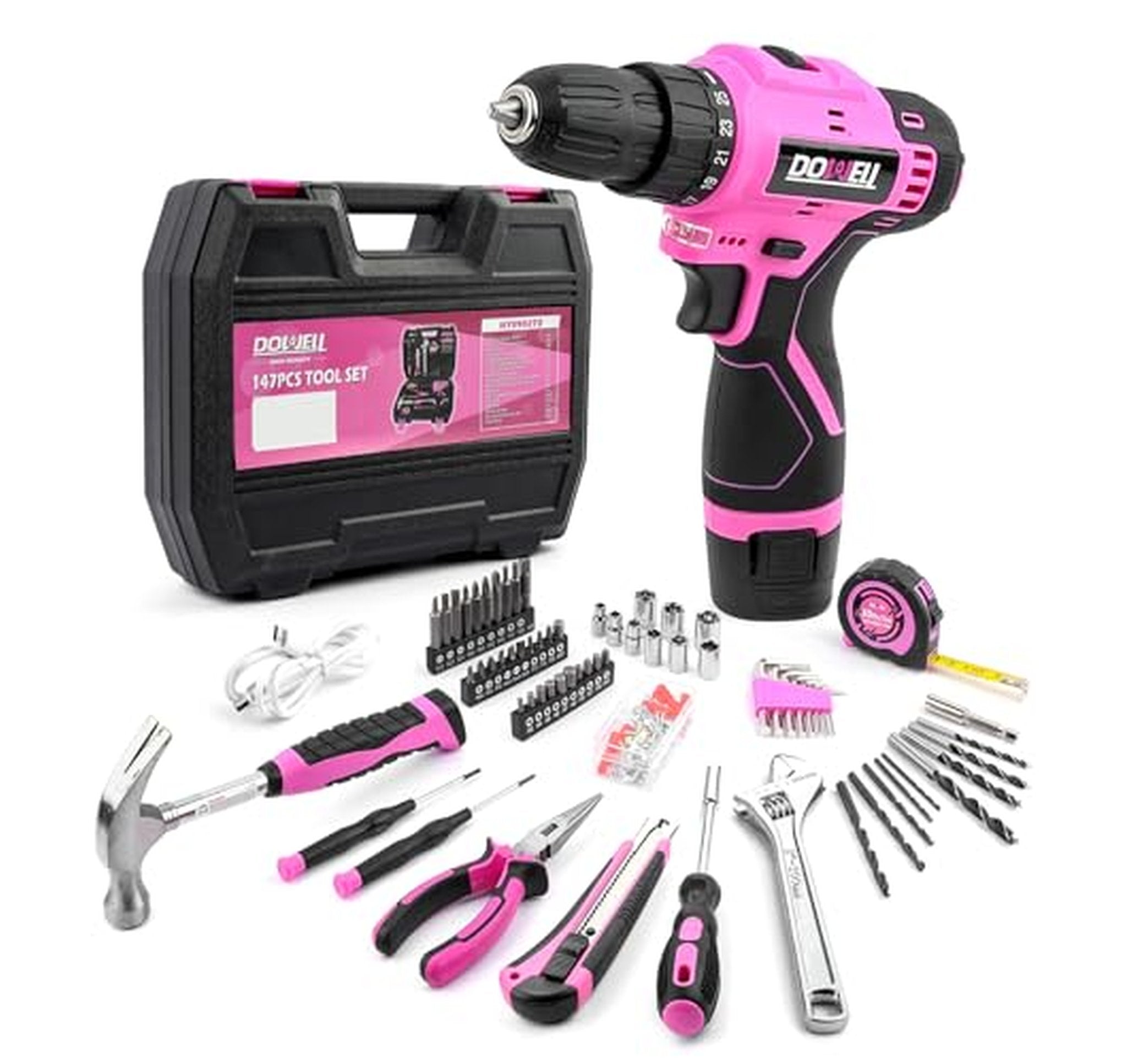 147 Pcs 12V Cordless Drill Tool Set