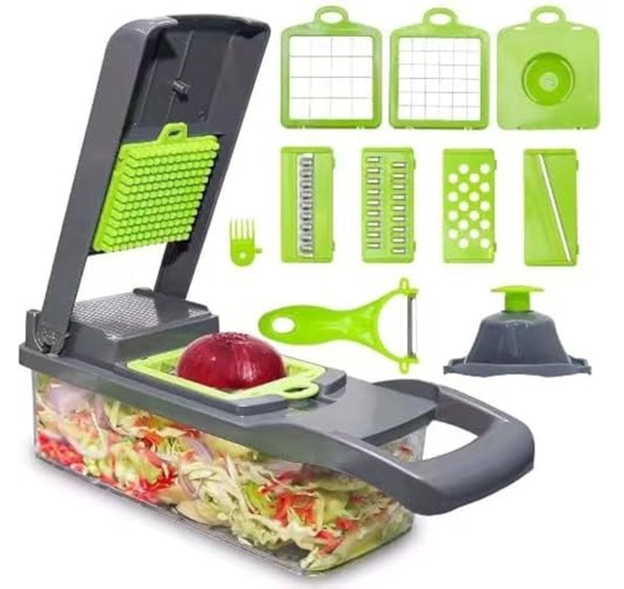 16-in-1 Vegetable Chopper Slicer Dicer with Container