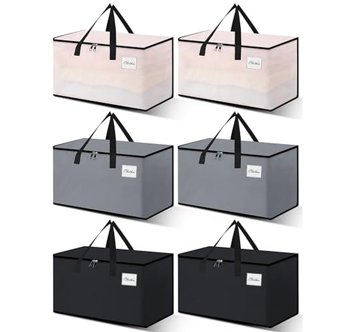 6 Pack Extra Large Heavy Duty Moving Bags 125L