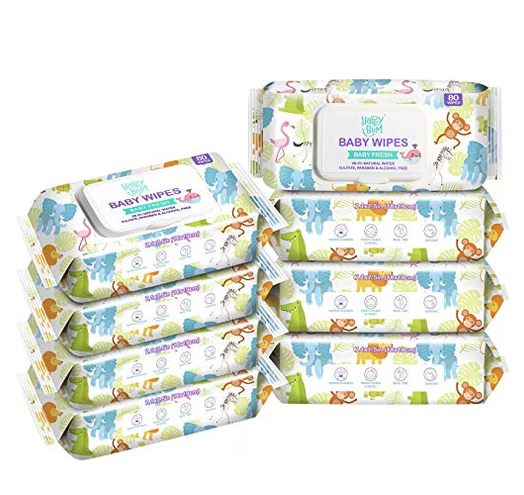 8 Pack Unscented Baby Wipes, 640 Count