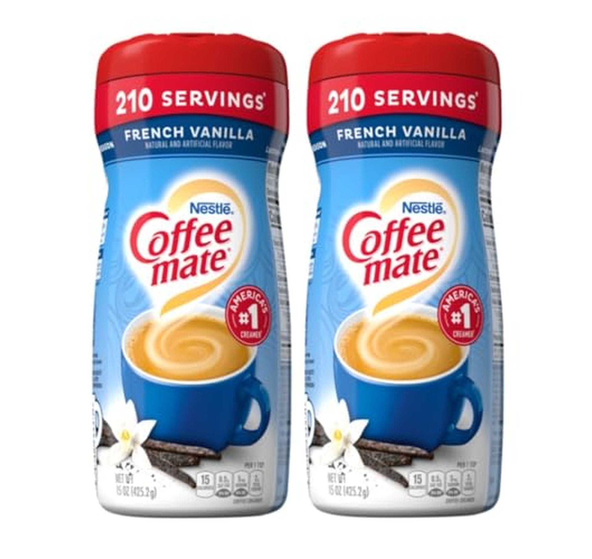 2 Pack Nestle Coffee-mate French Vanilla Powder Creamer
