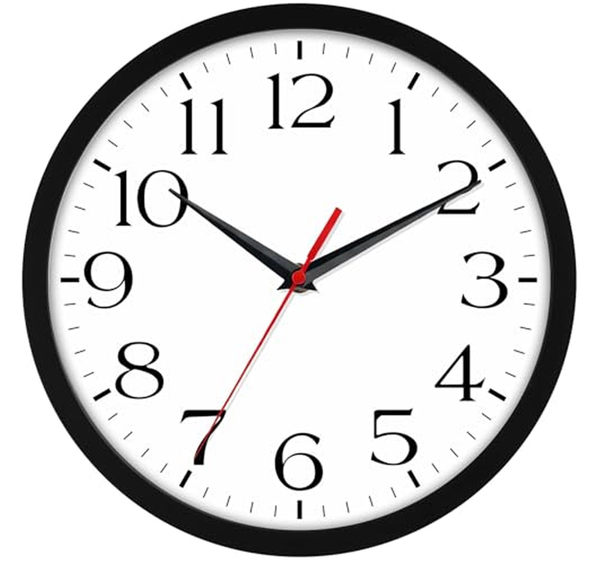 8-Inch Silent Non-Ticking Wall Clock